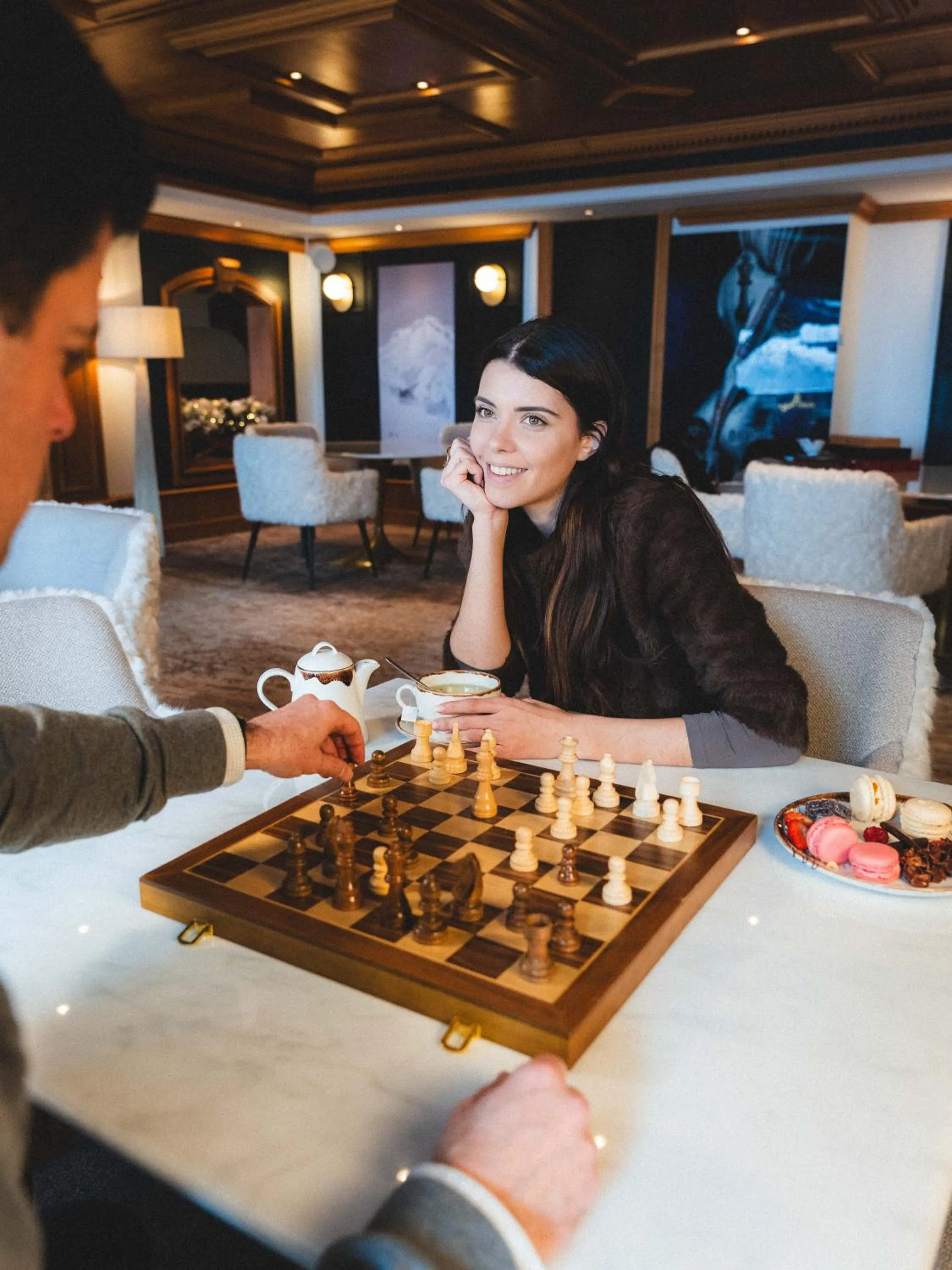 Communal lounge/ TV room in Hotel Carlina