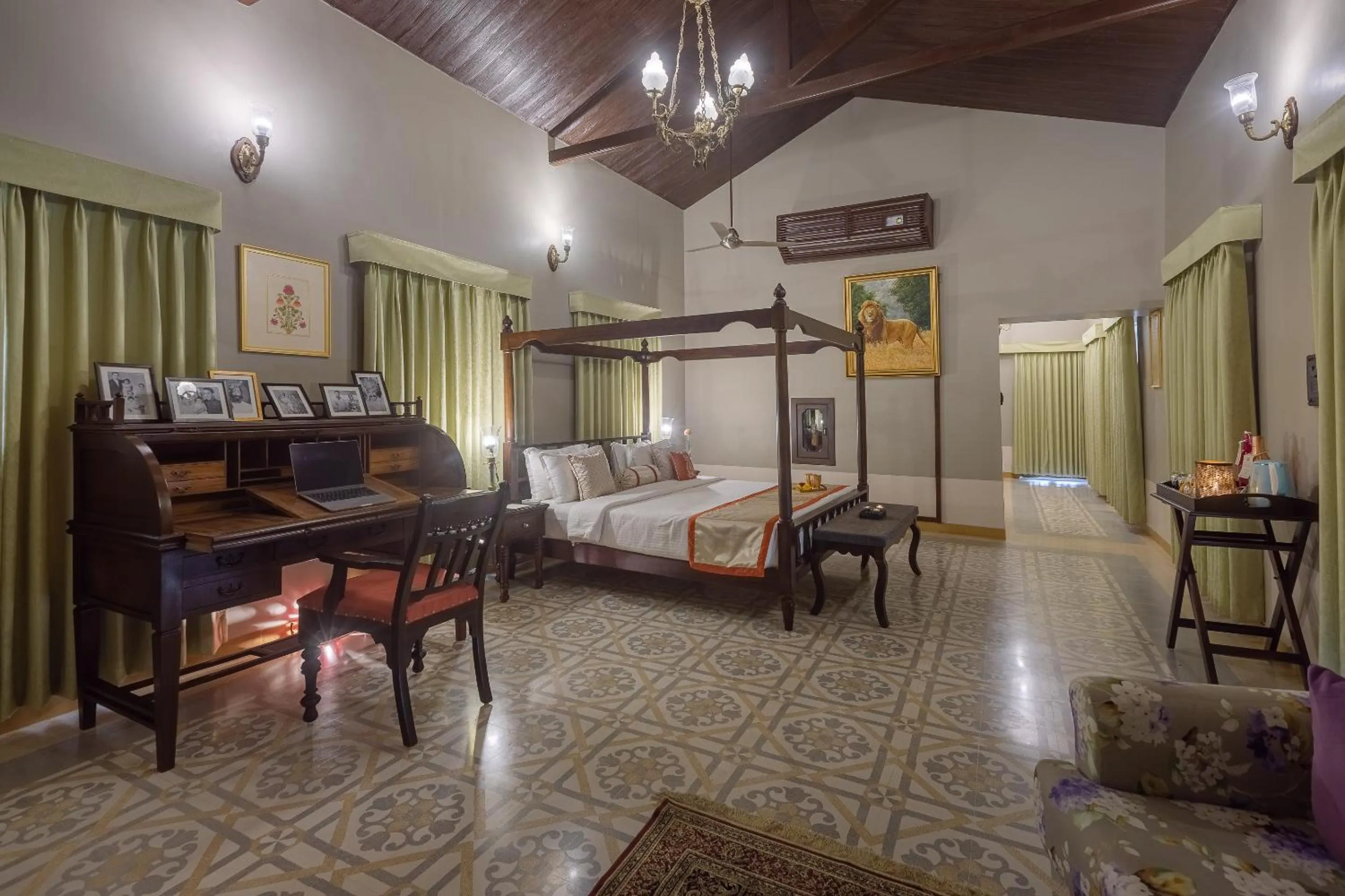 Photo of the whole room, Bed in Tree of Life Darbargadh Dared