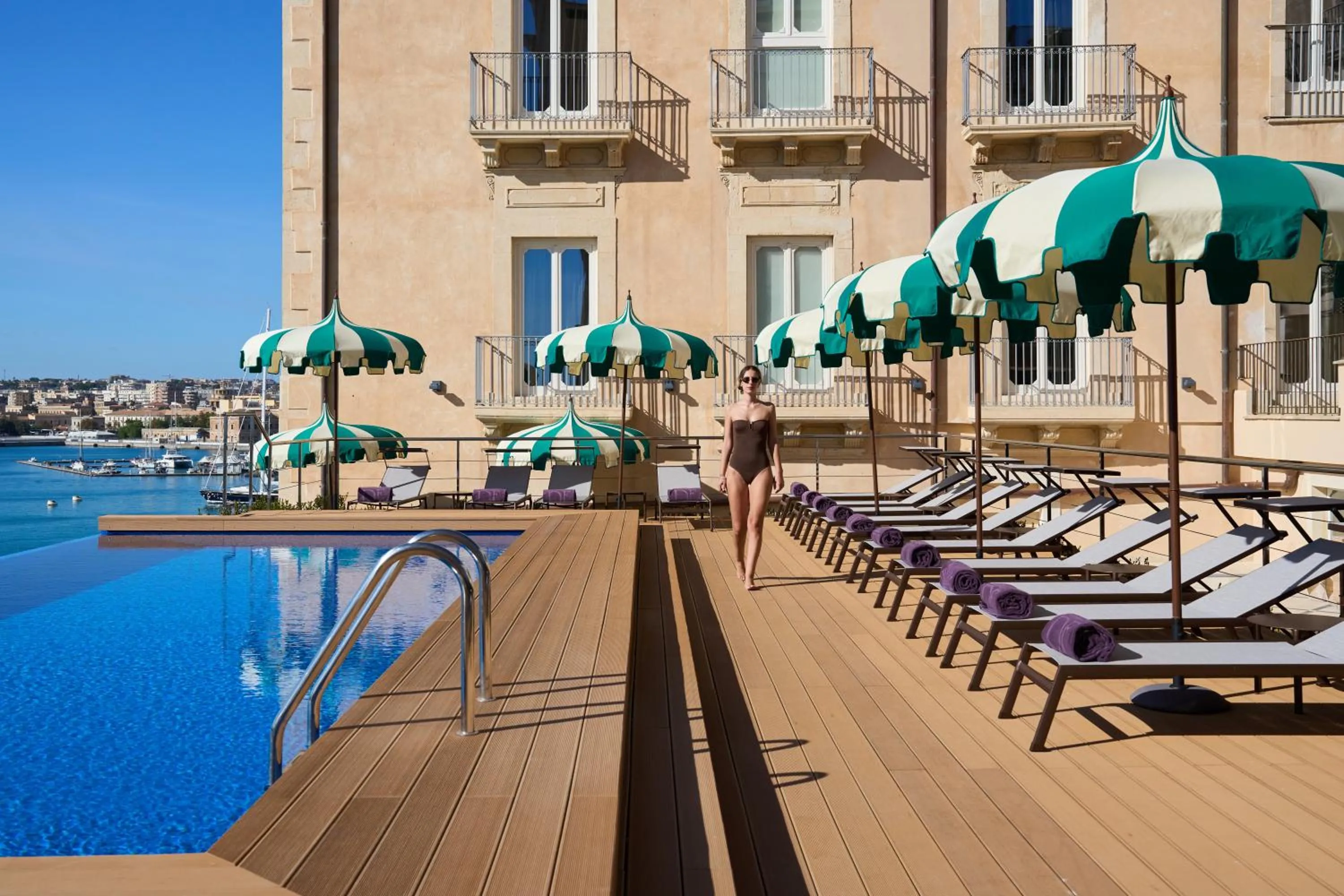 Pool view in Grand Hotel Des Etrangers- The Leading Hotels of the World