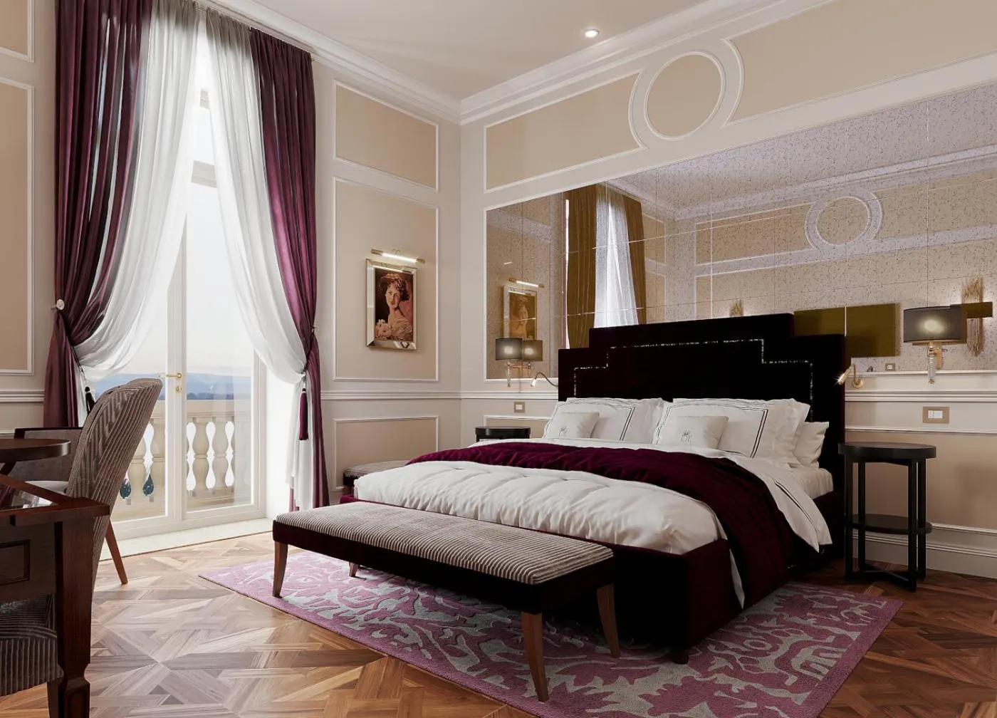 Bed in Grand Hotel Des Etrangers- The Leading Hotels of the World
