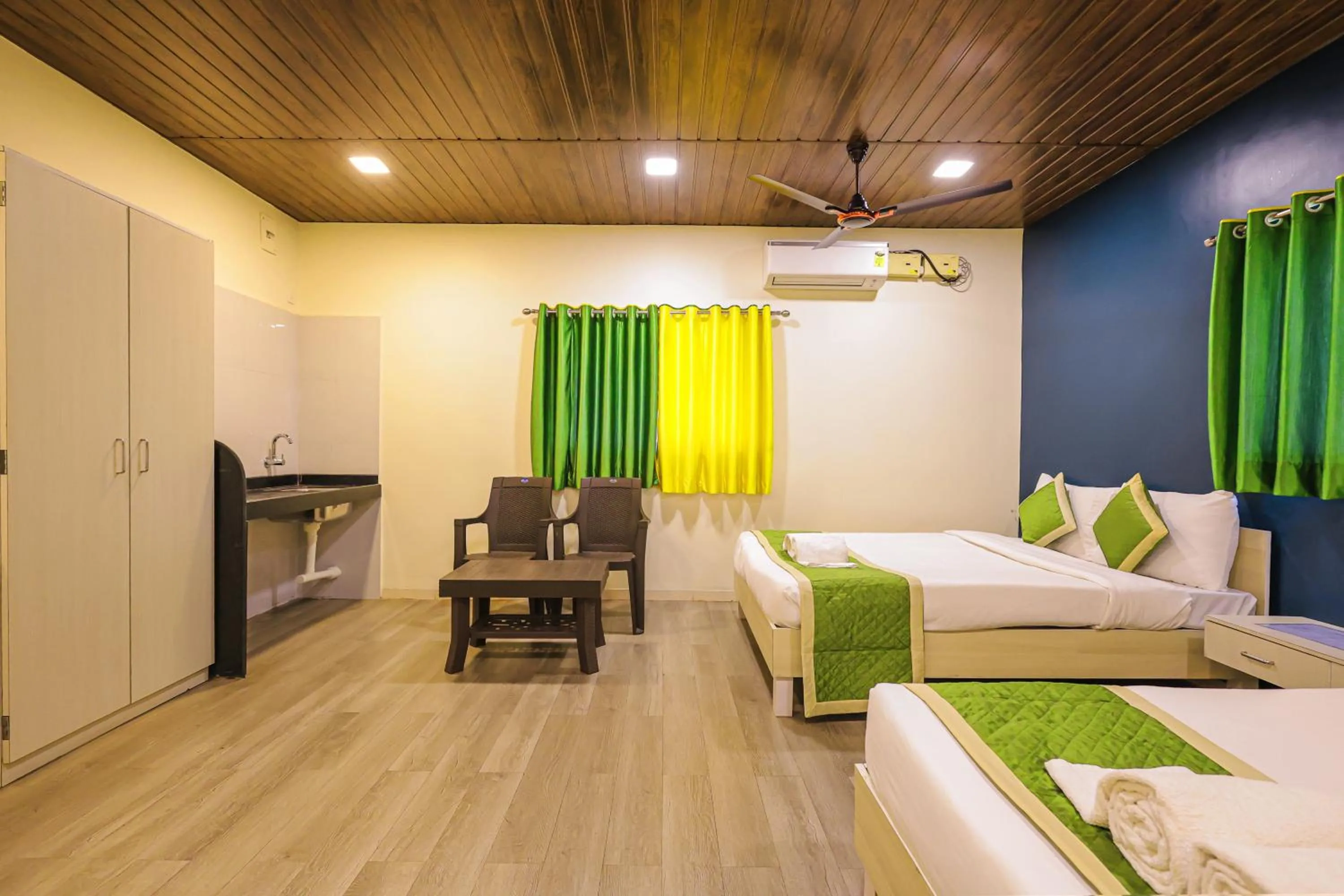 Bed in Kokanwadi Resort