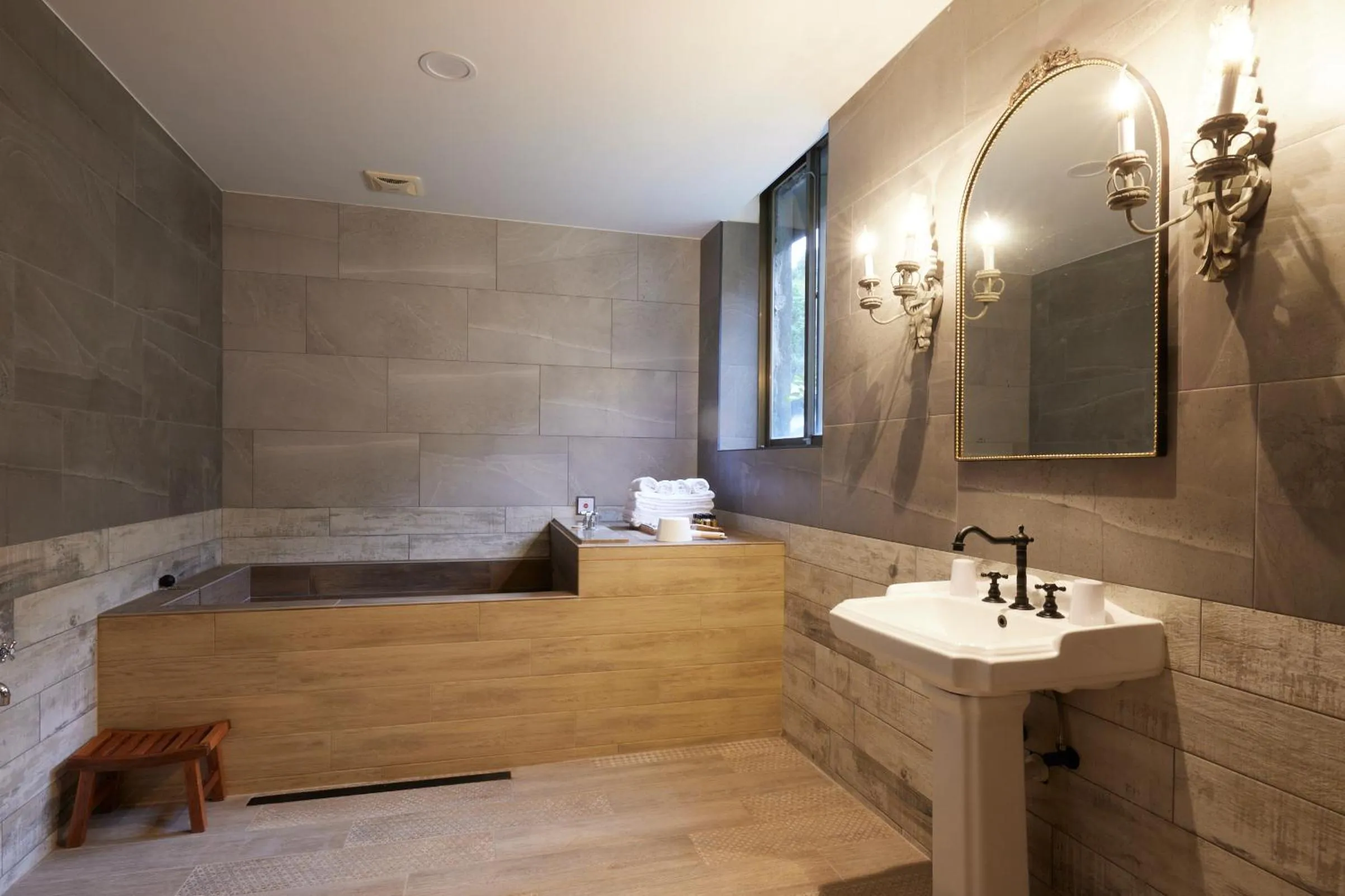 Bathroom in Kyokusui Hotspring Hotel