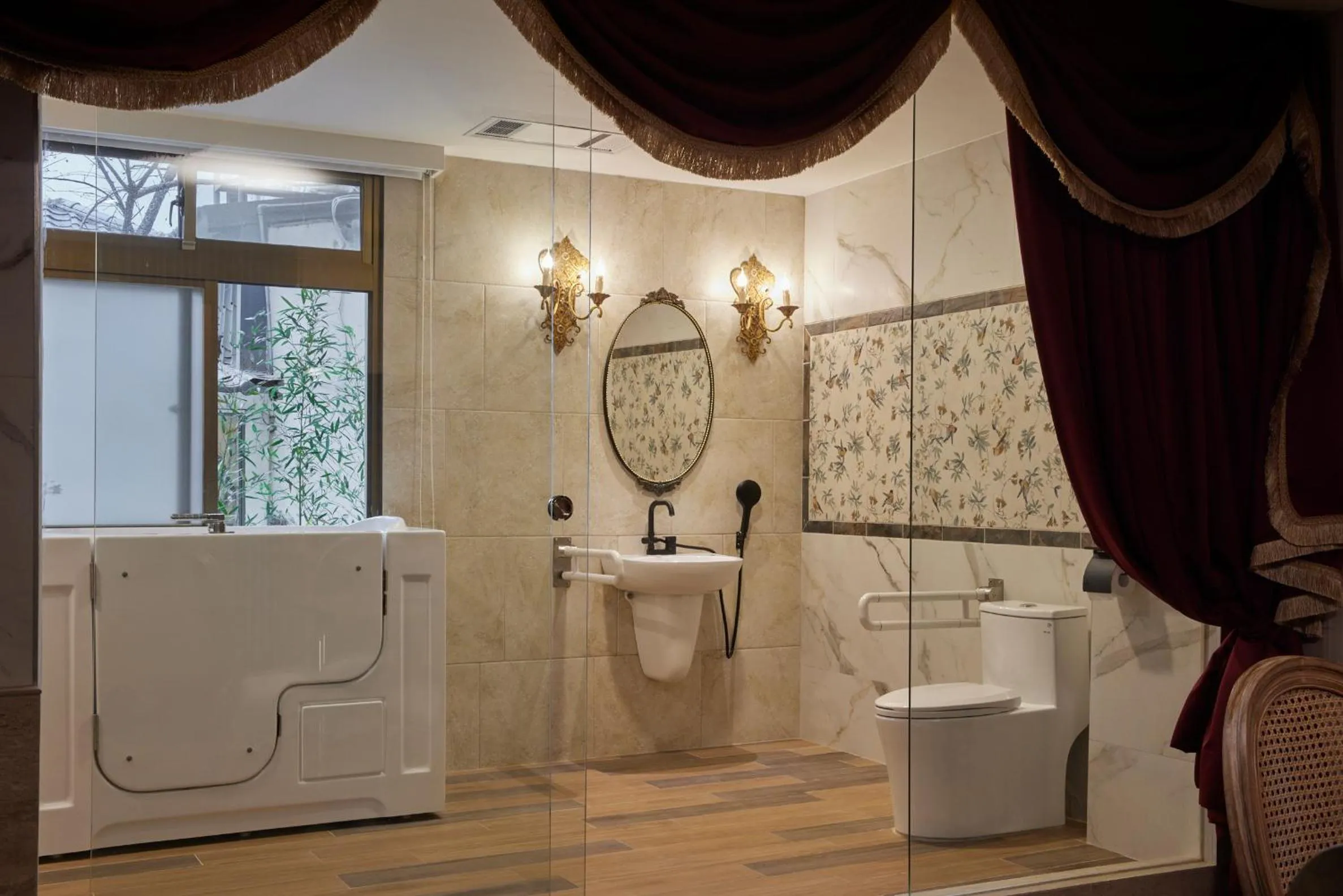 Bathroom in Kyokusui Hotspring Hotel