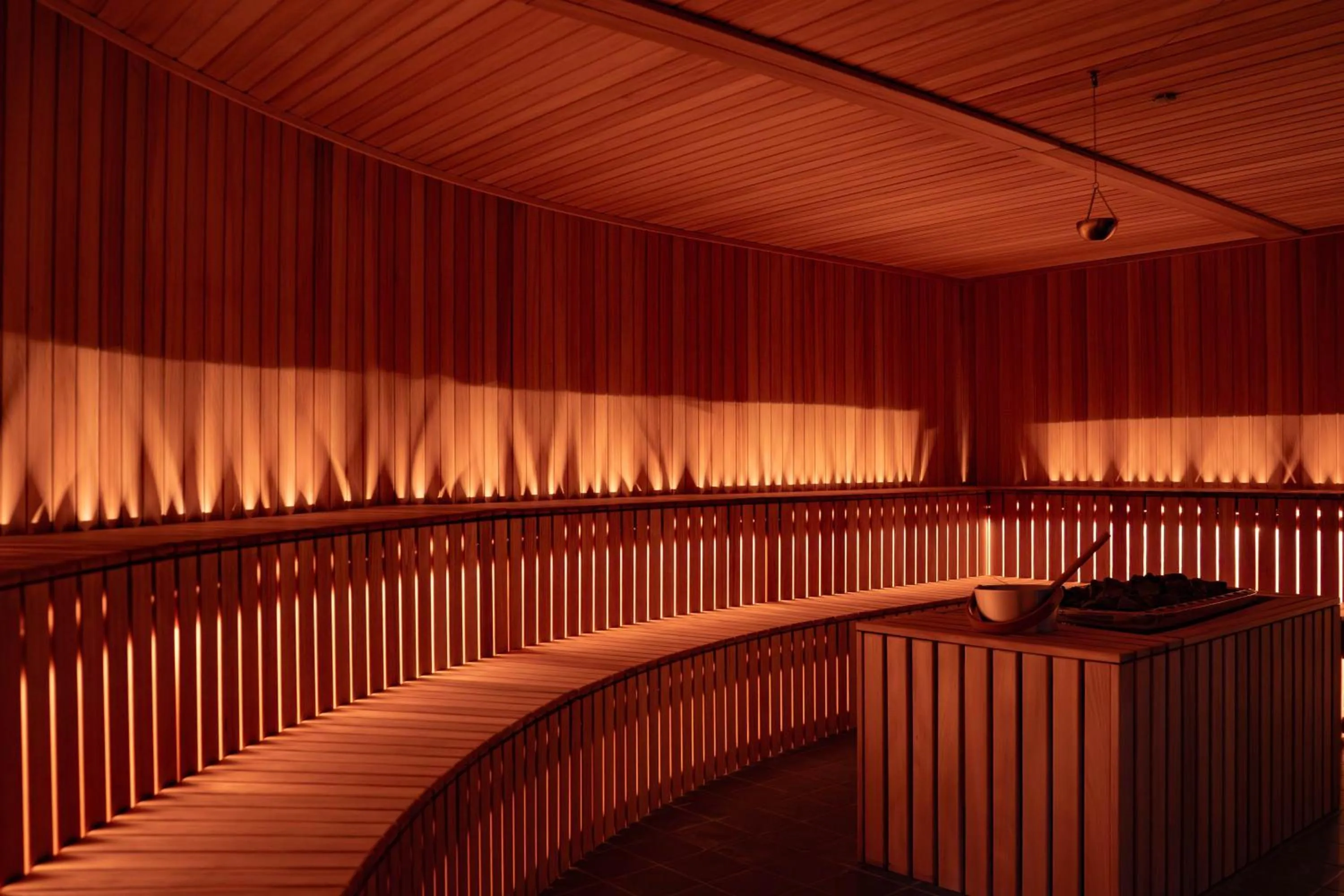 Sauna in UNA Hotels One Catania Wellness & SPA