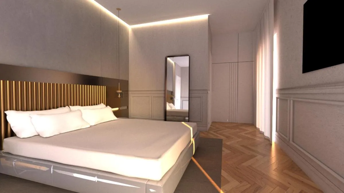 Bed in Hotel Villa del Bosco