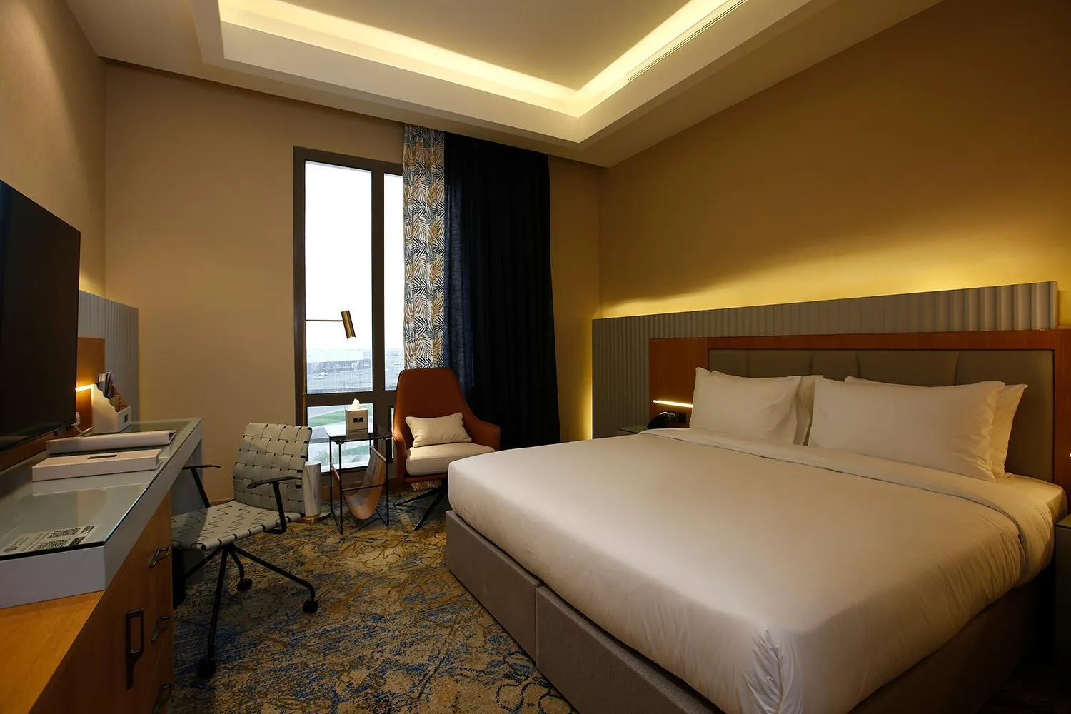 View (from property/room), Bed in Grand Plaza Hotel - Jazan
