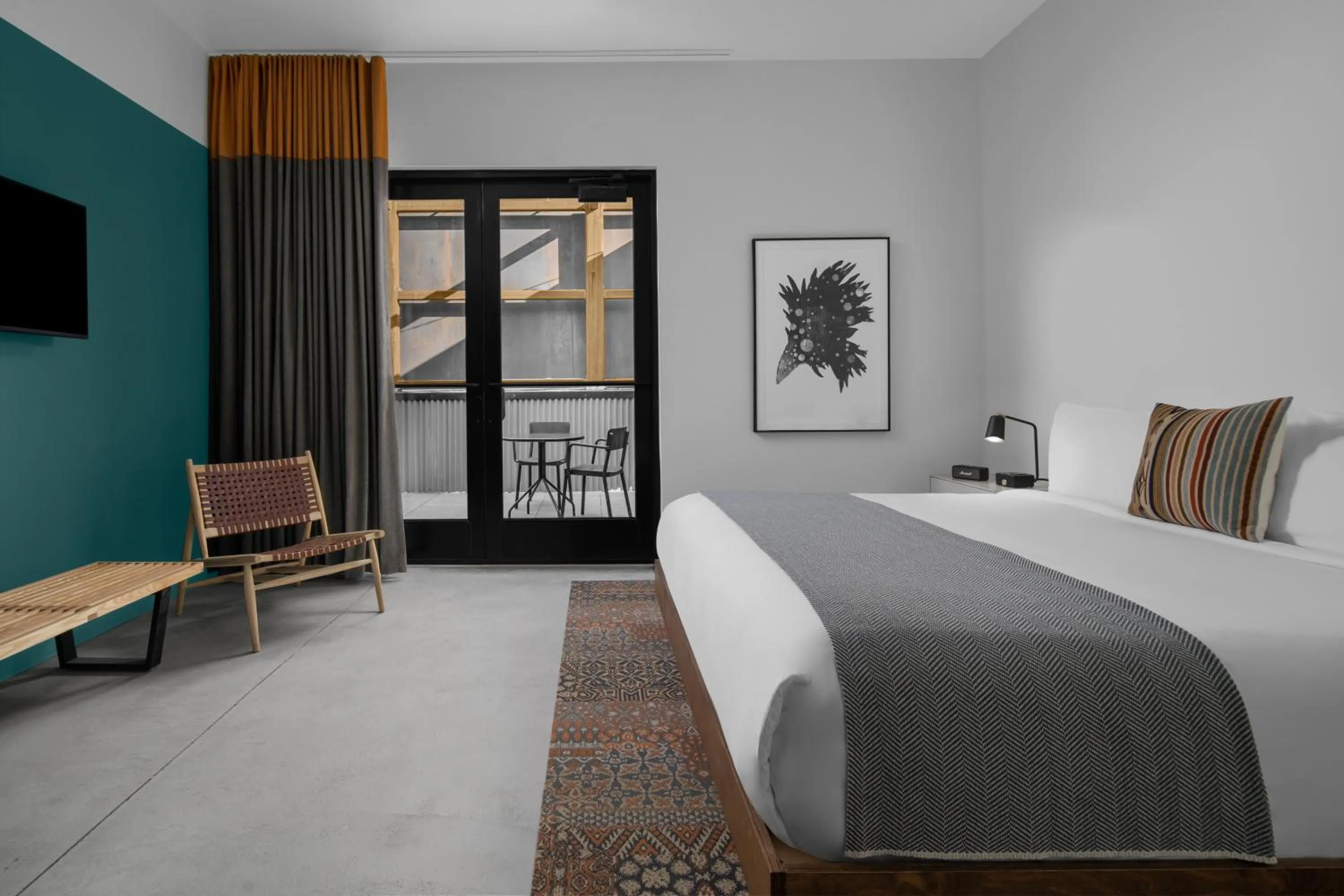 Photo of the whole room, Bed in evo Hotel Salt Lake City