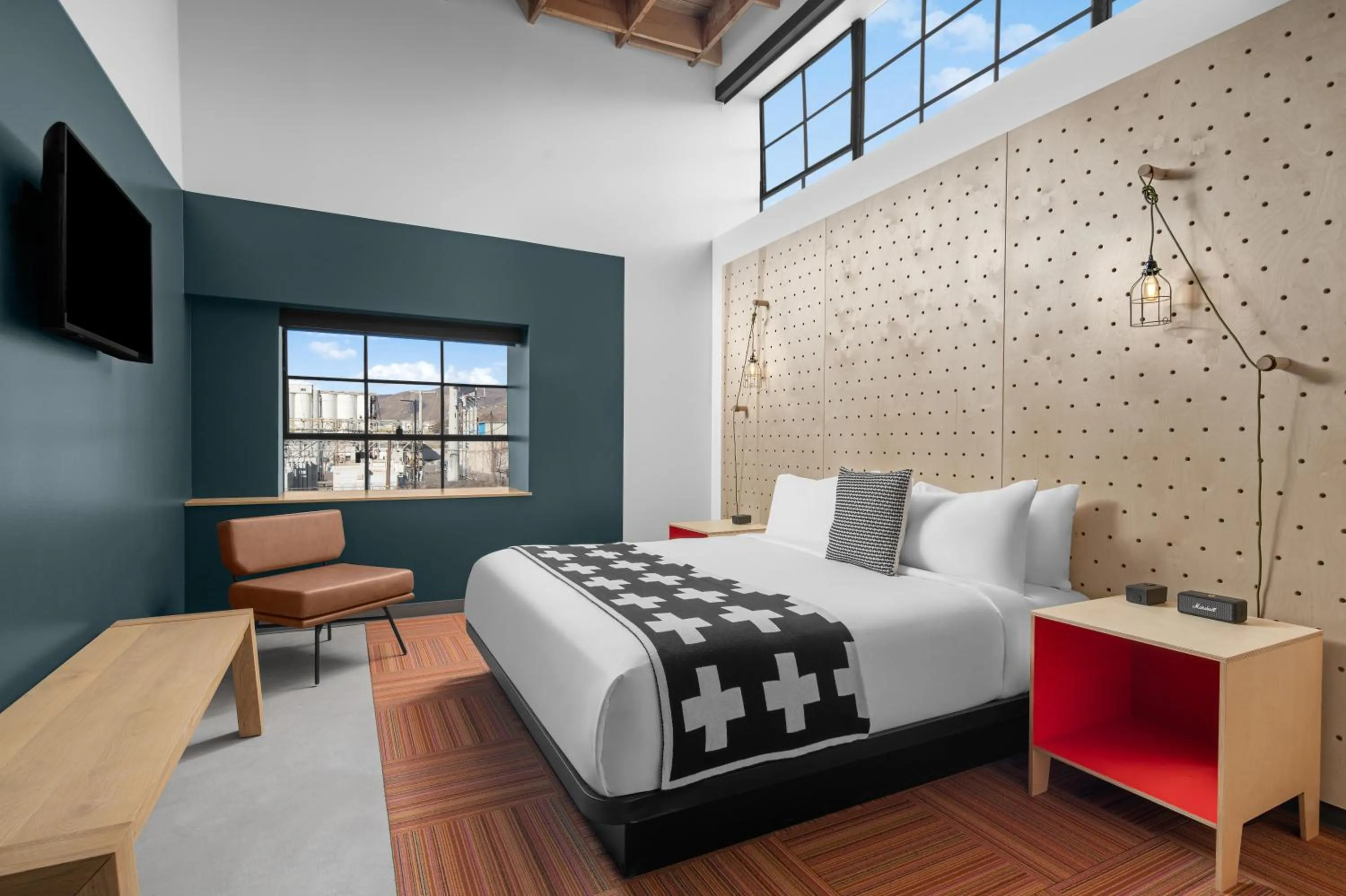 Bedroom, Bed in evo Hotel Salt Lake City