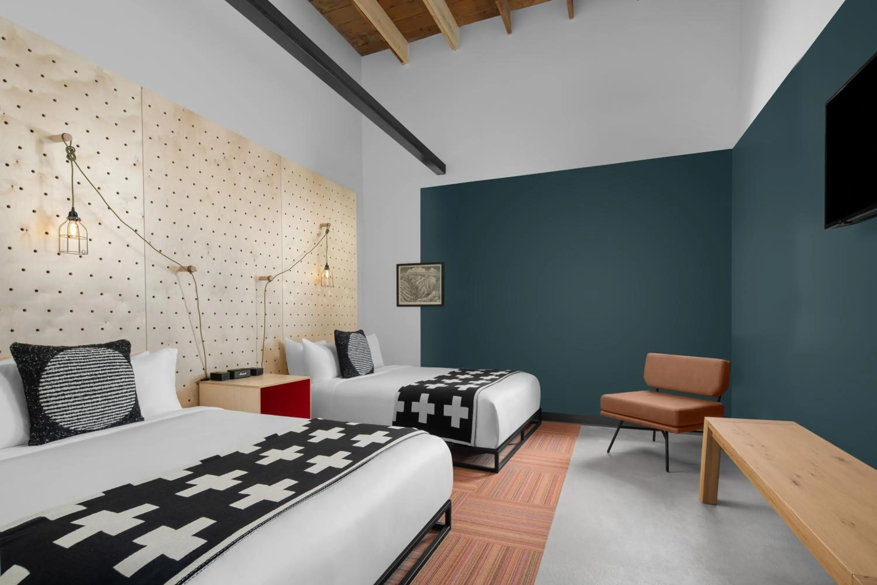 Bedroom, Bed in evo Hotel Salt Lake City