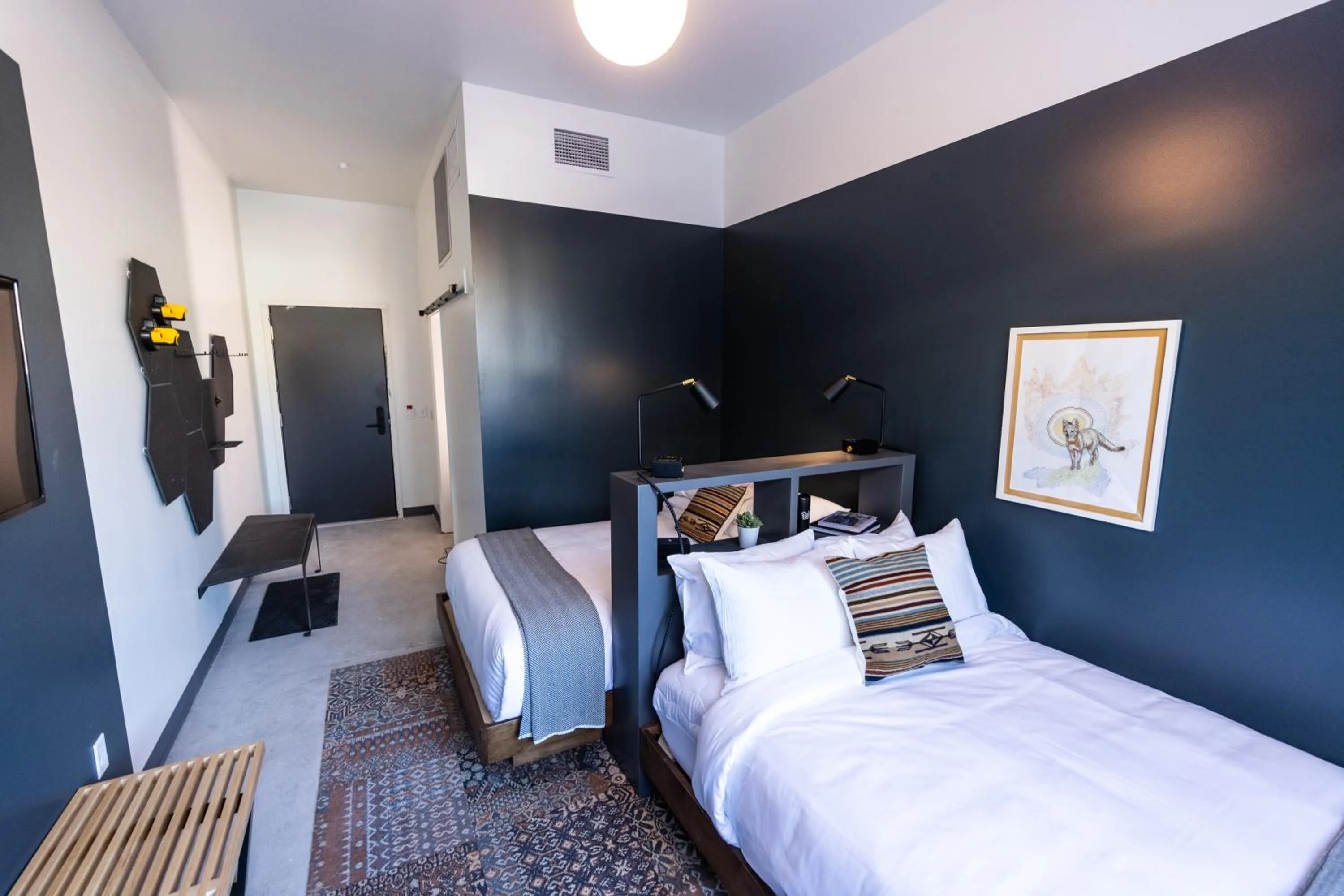 Bed in evo Hotel Salt Lake City