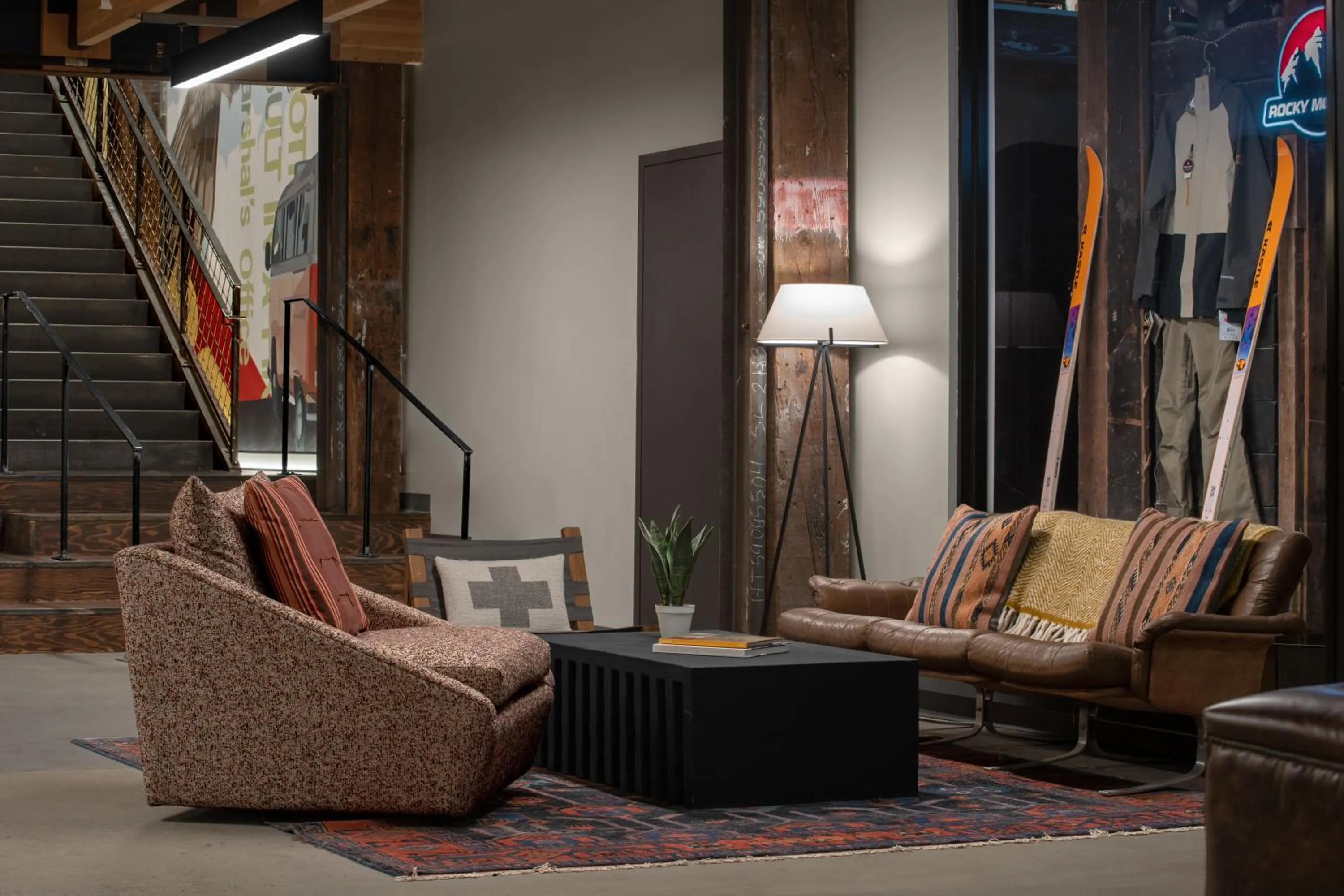 Lobby or reception in evo Hotel Salt Lake City