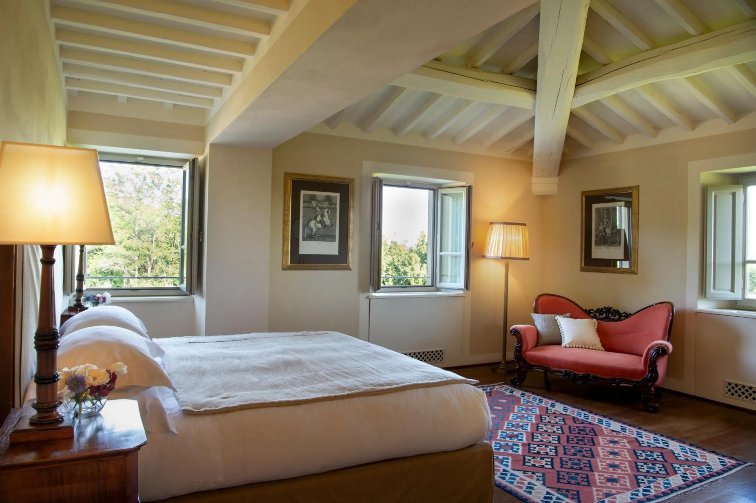 Bed in Il Borro Relais & Châteaux