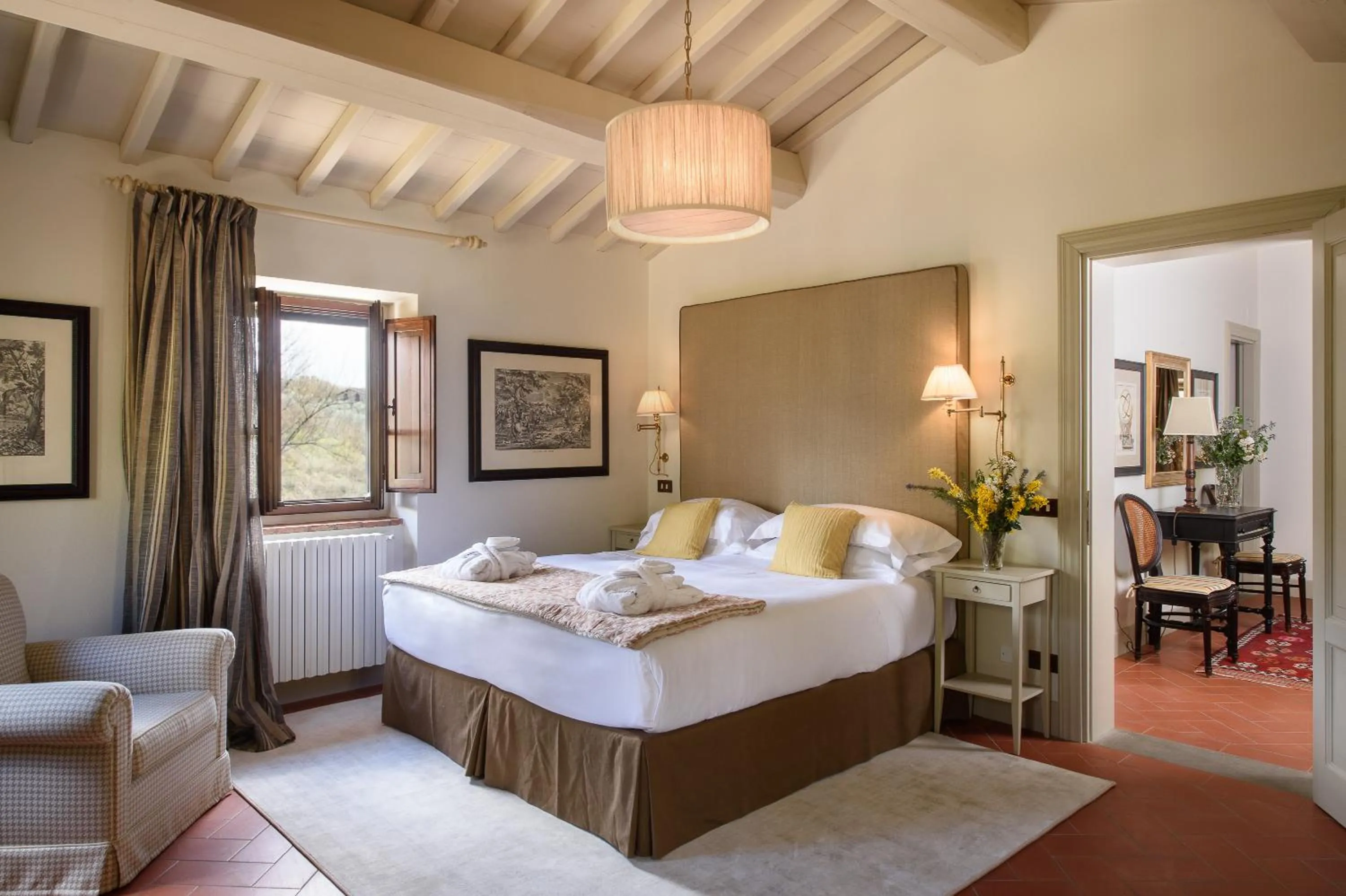 Bed in Il Borro Relais & Châteaux