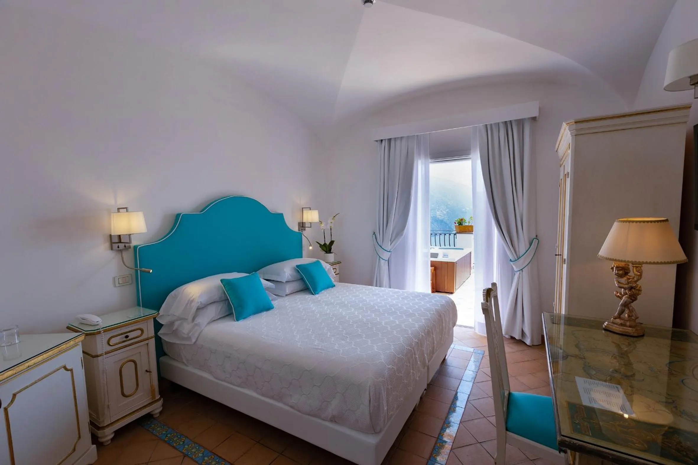 Bedroom, Bed in Hotel Conca d'Oro