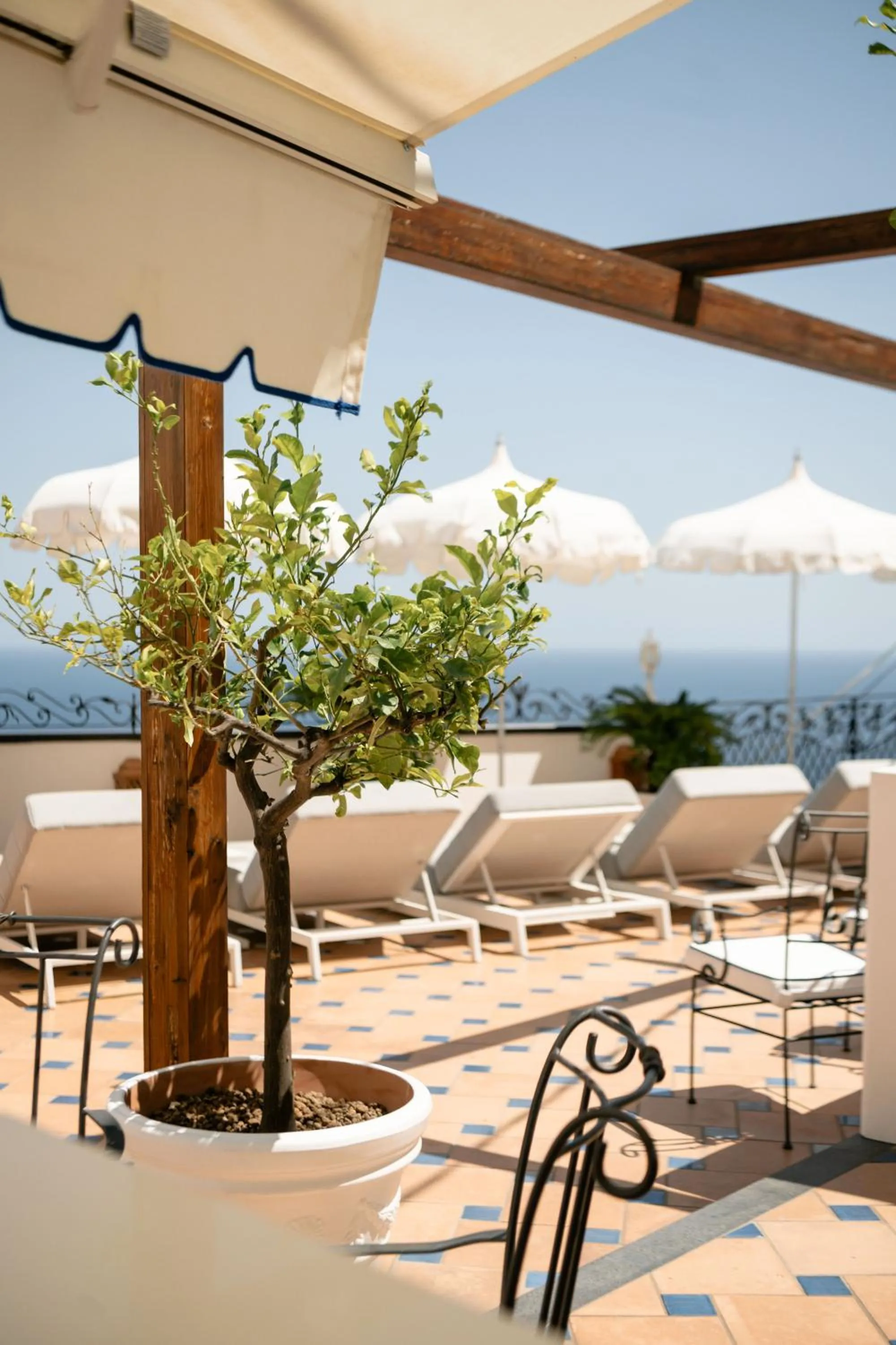 Patio in Hotel Conca d'Oro