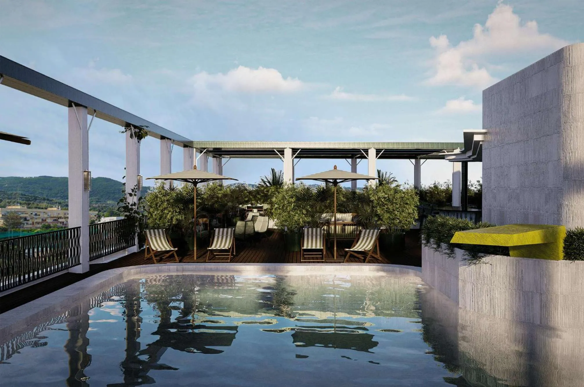 Swimming pool in Grand Hotel Flora