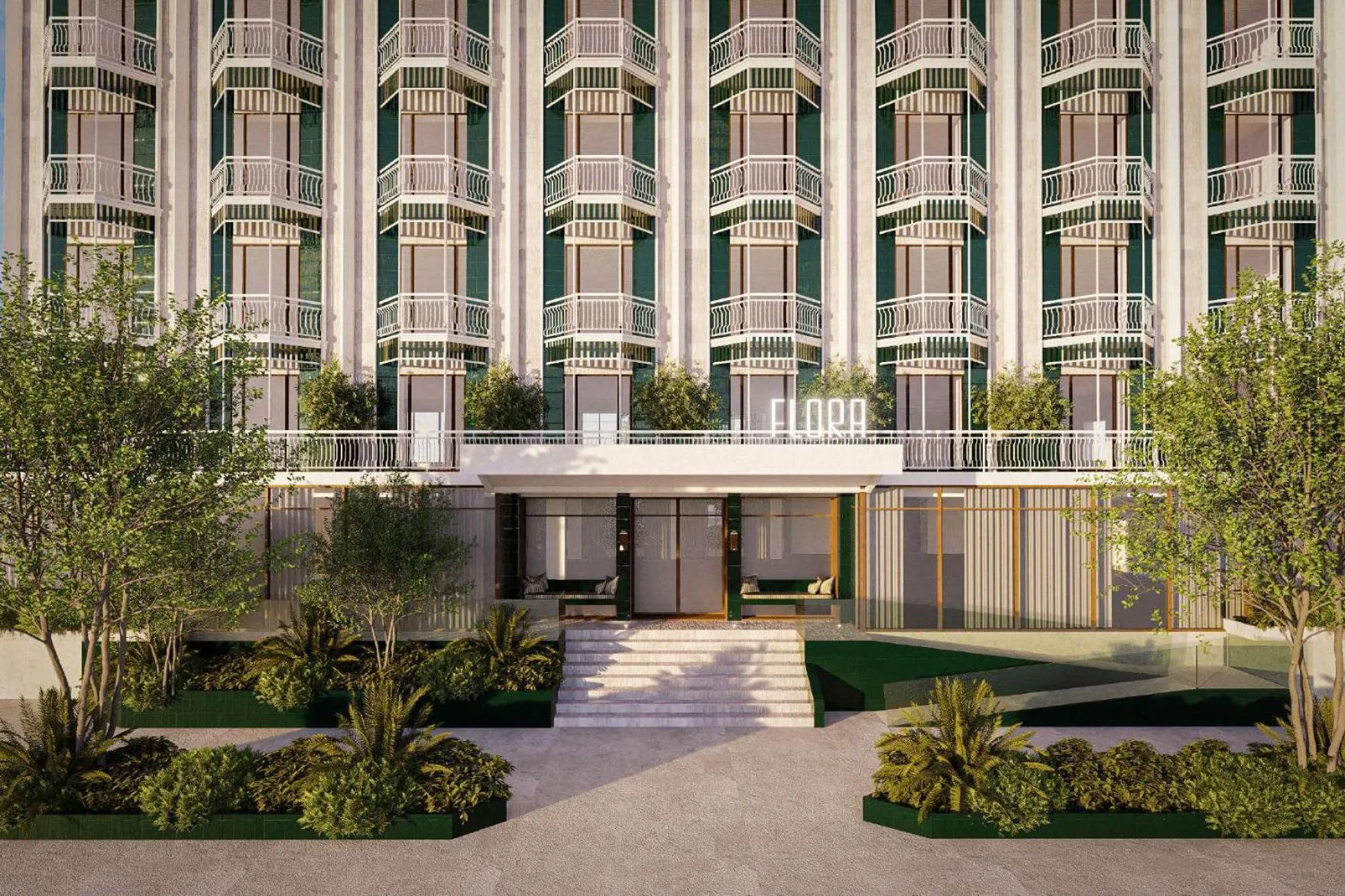 Property building in Grand Hotel Flora