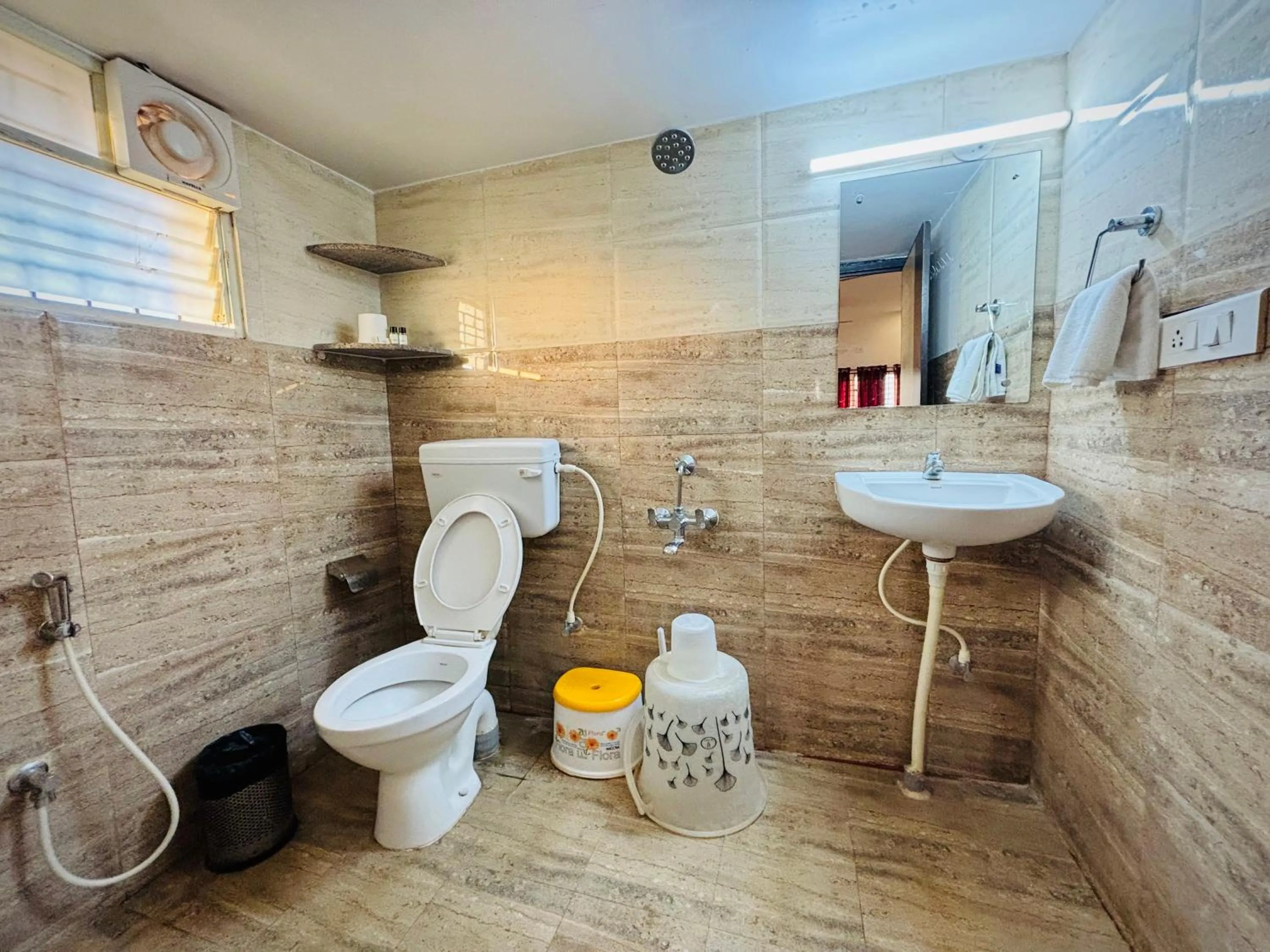 Shower in Sai Shreyas Residency, Boutique Hotel near Bangalore Airport