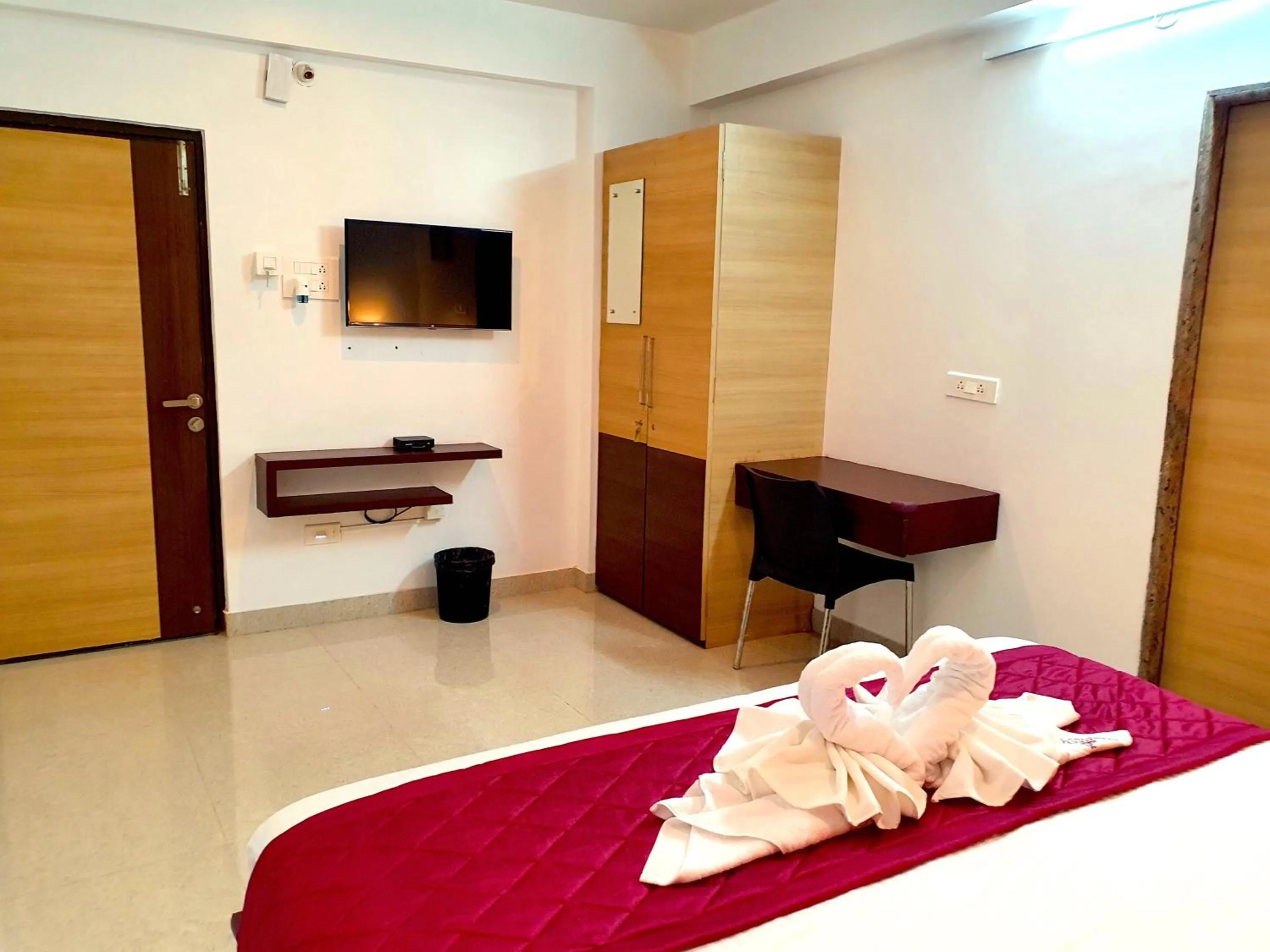 Bed in Sai Shreyas Residency, Boutique Hotel near Bangalore Airport