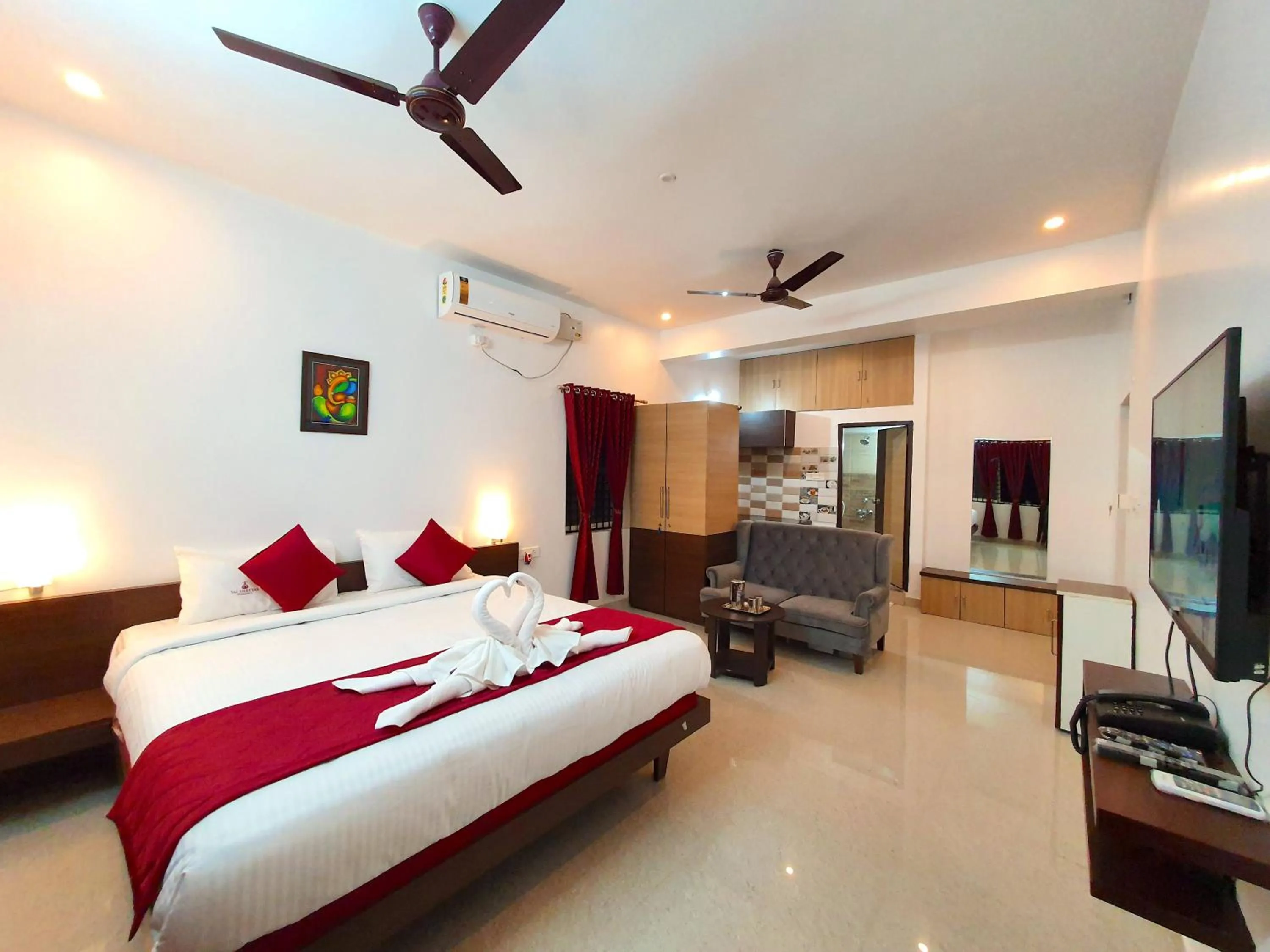 Bed in Sai Shreyas Residency, Boutique Hotel near Bangalore Airport