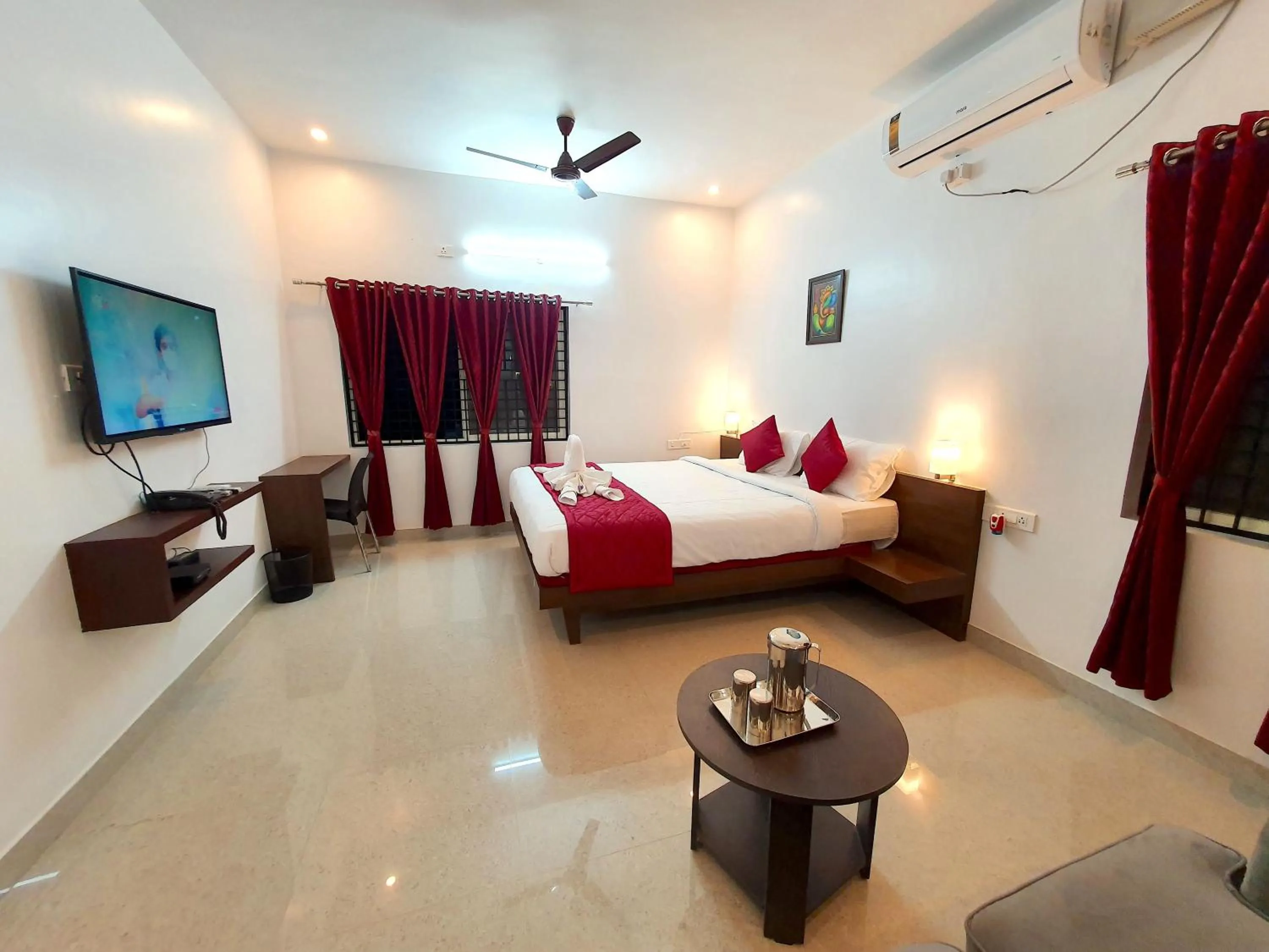 Bed in Sai Shreyas Residency, Boutique Hotel near Bangalore Airport