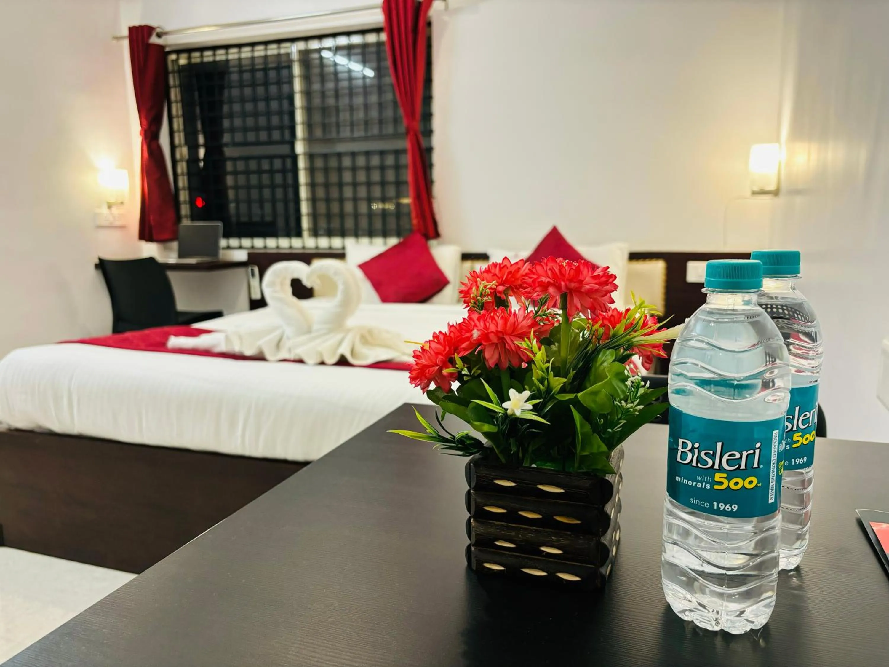 Bed in Sai Shreyas Residency, Boutique Hotel near Bangalore Airport