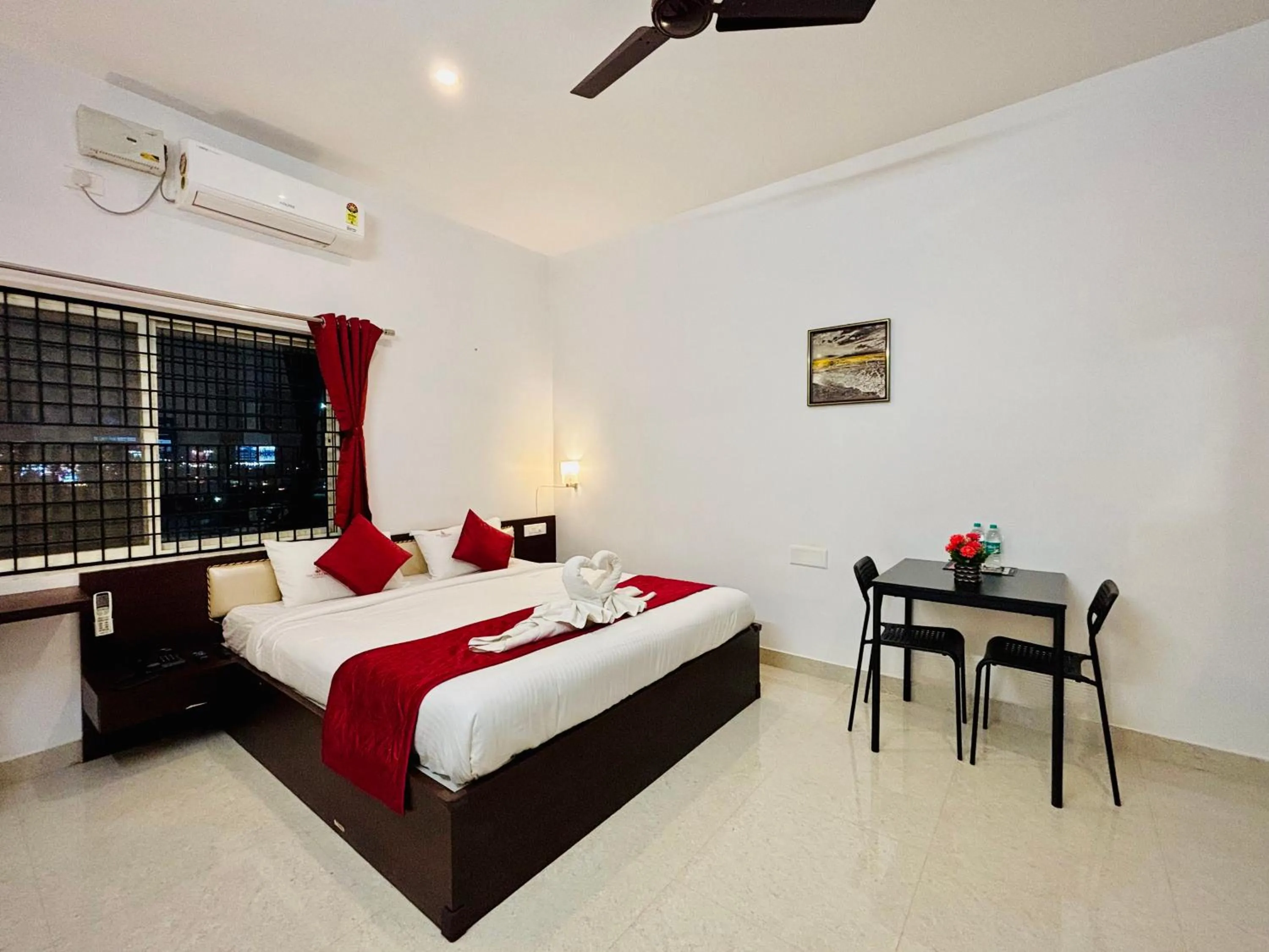 Bed in Sai Shreyas Residency, Boutique Hotel near Bangalore Airport