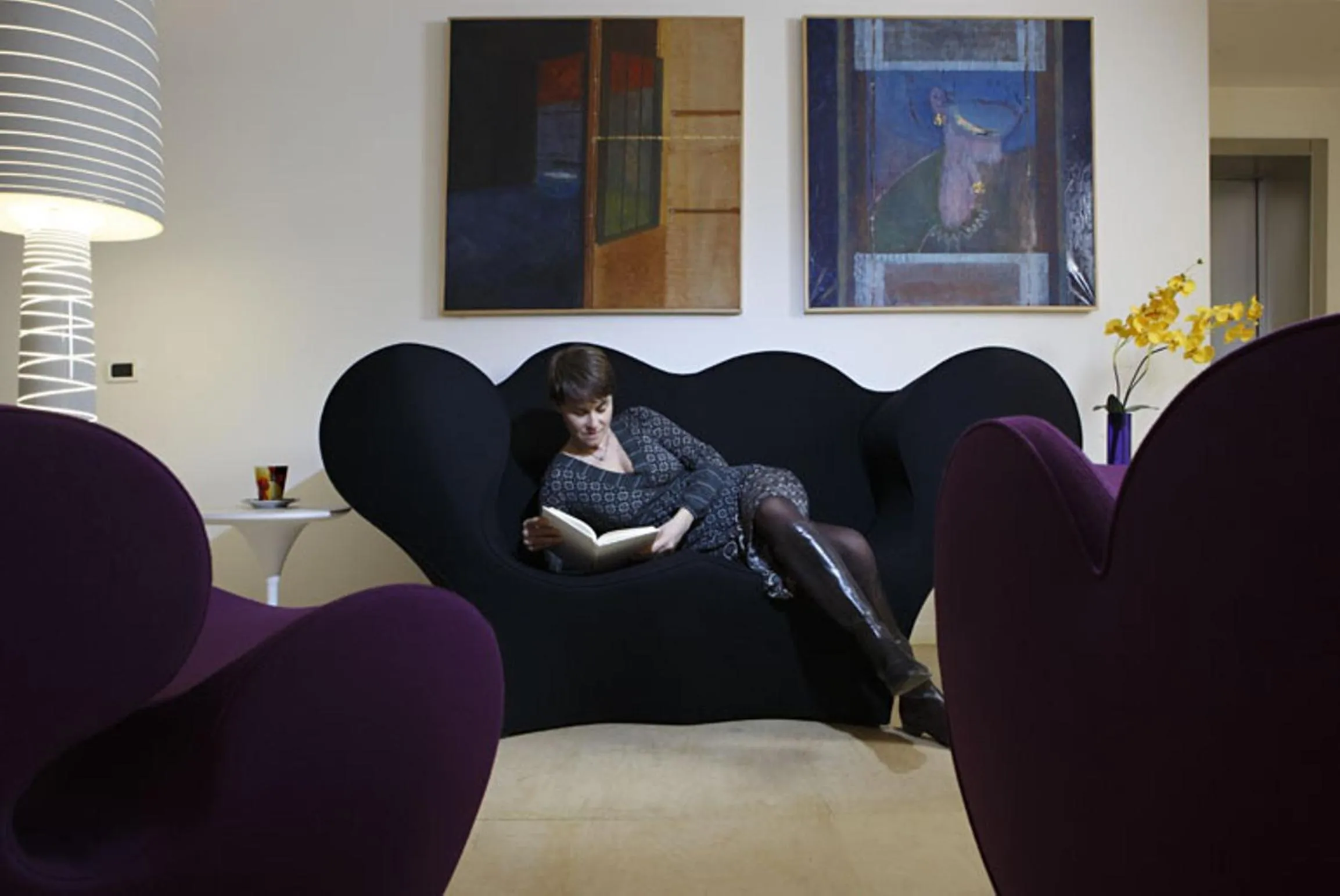 Communal lounge/ TV room in Elite Hotel & Spa