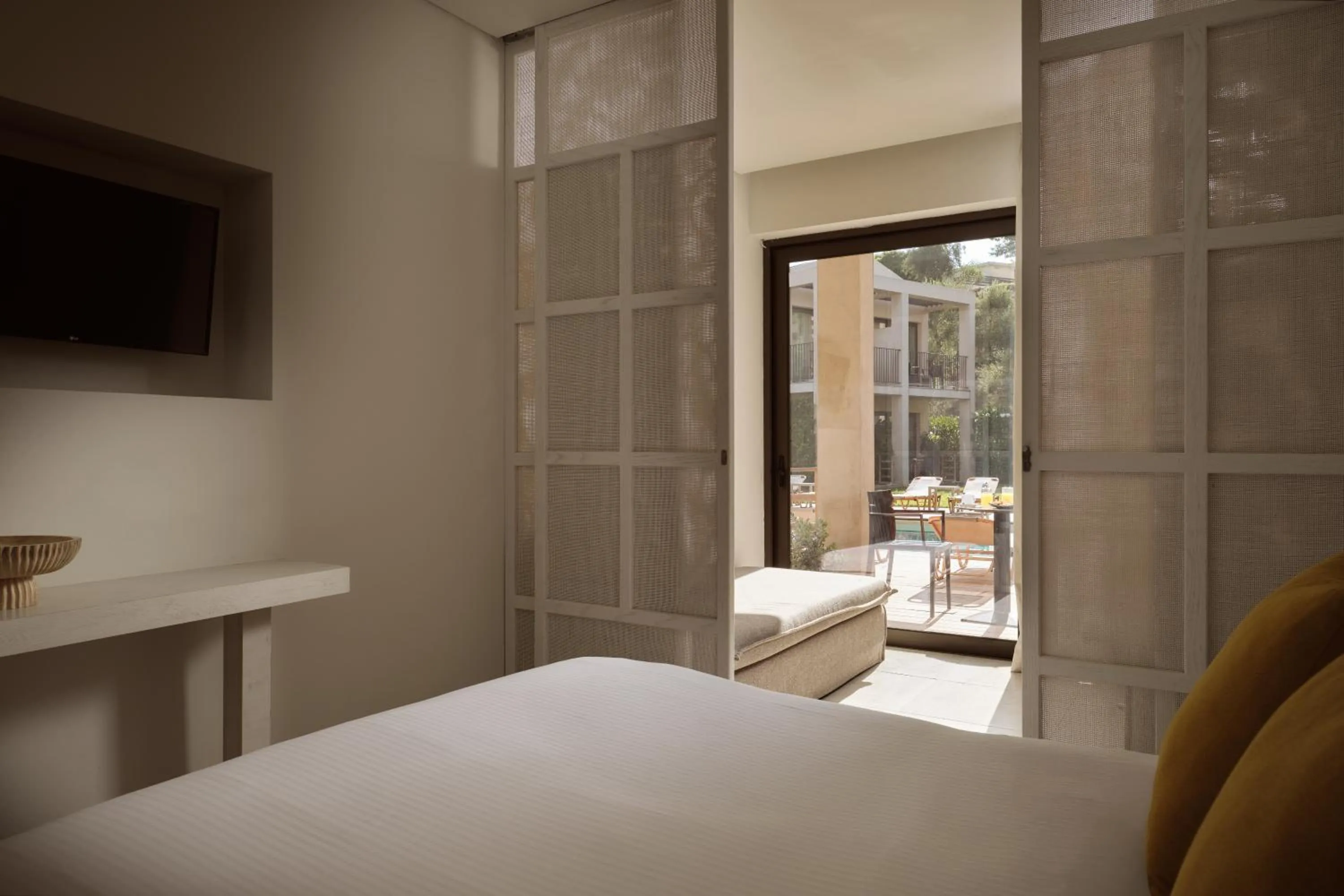 Photo of the whole room, Bed in New Beach Hotel