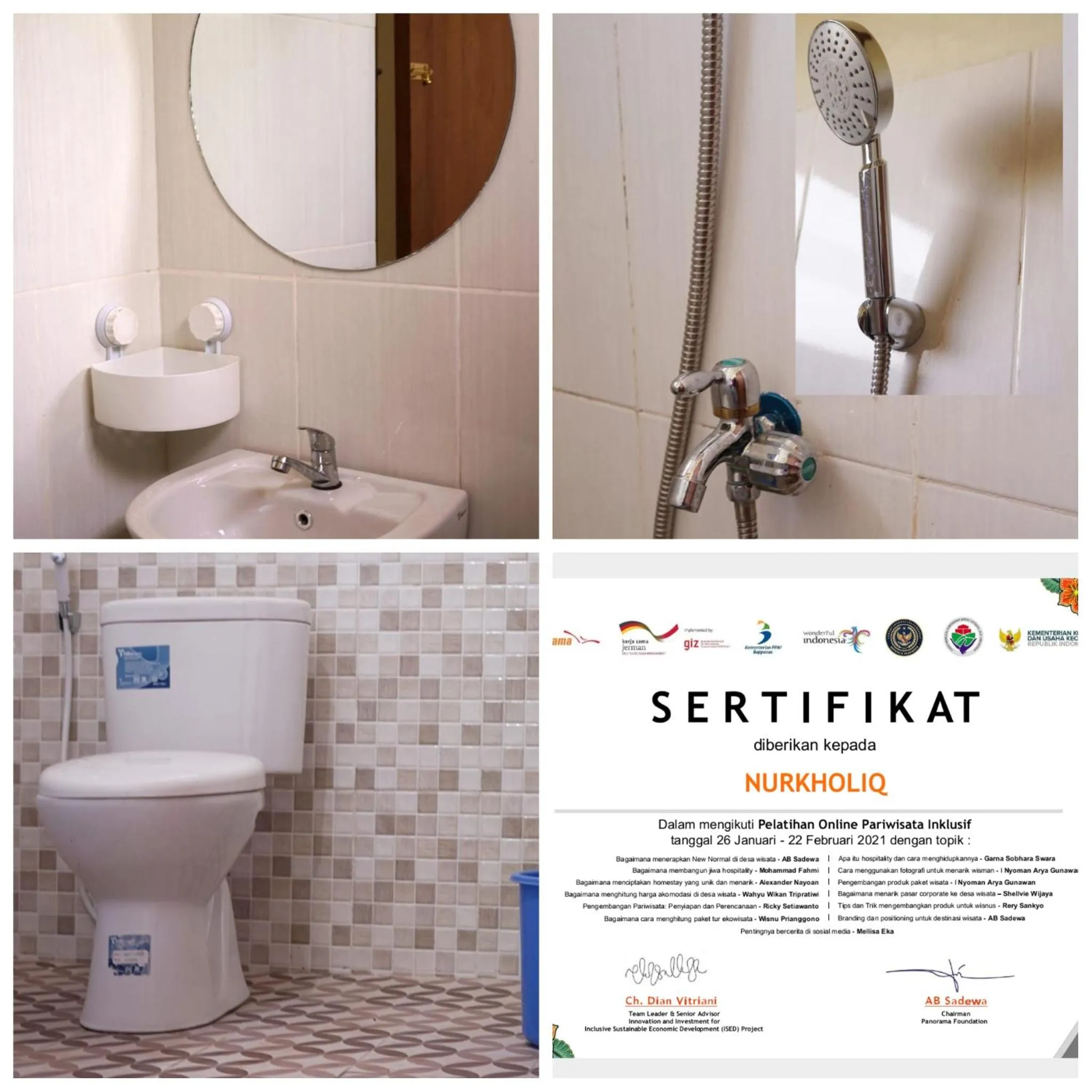 Toilet in Penginapan Homestay Mudiyono Syari'ah