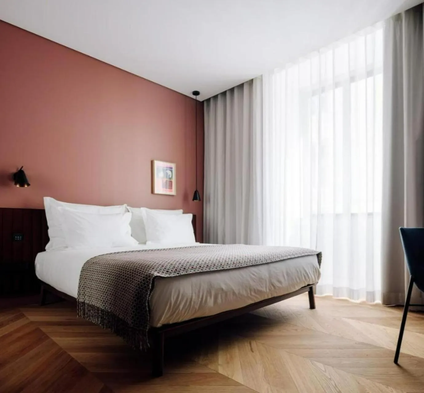 Bedroom, Bed in Hotel Hotel - Member of Design Hotels