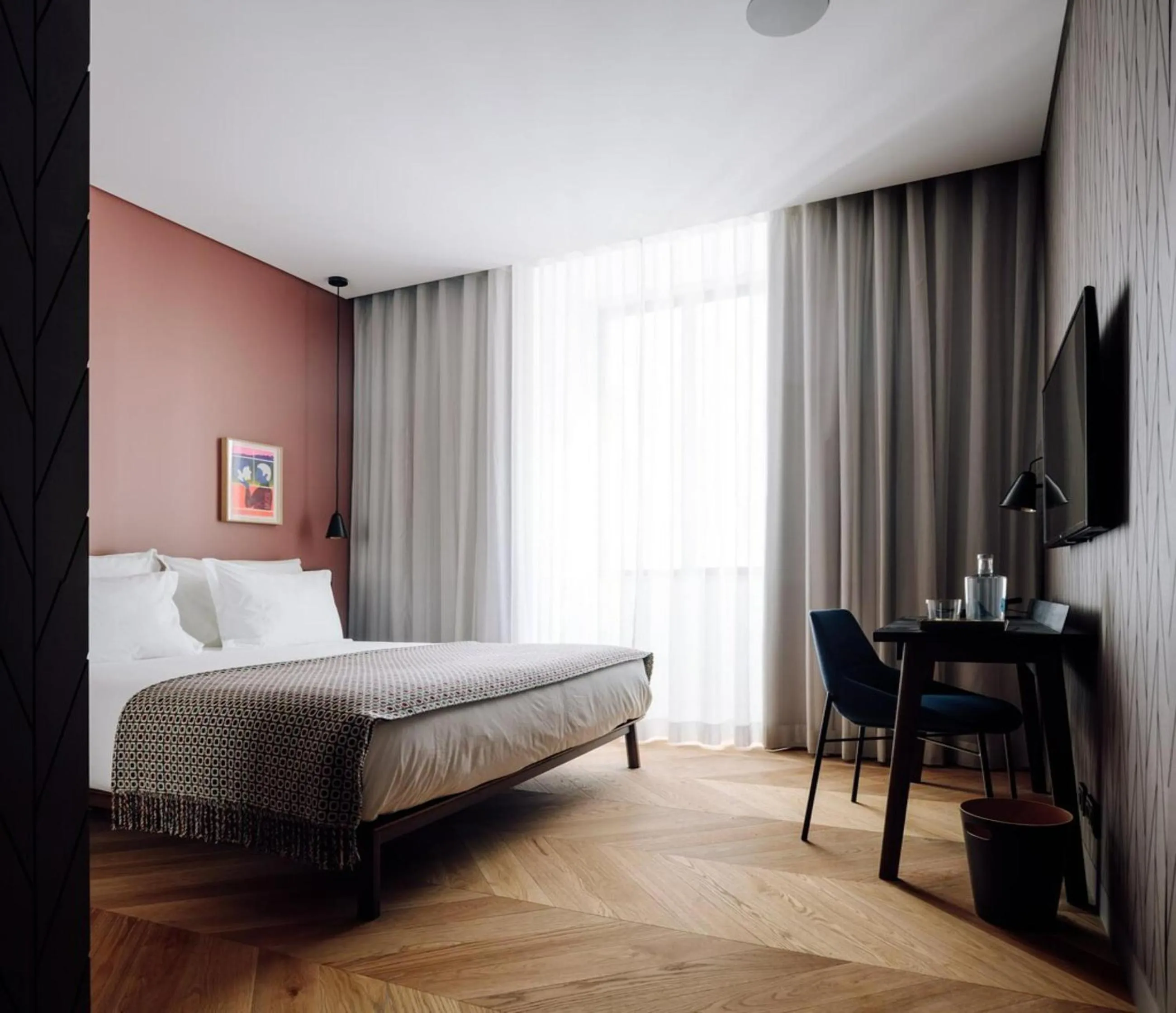 Bedroom, Bed in Hotel Hotel - Member of Design Hotels
