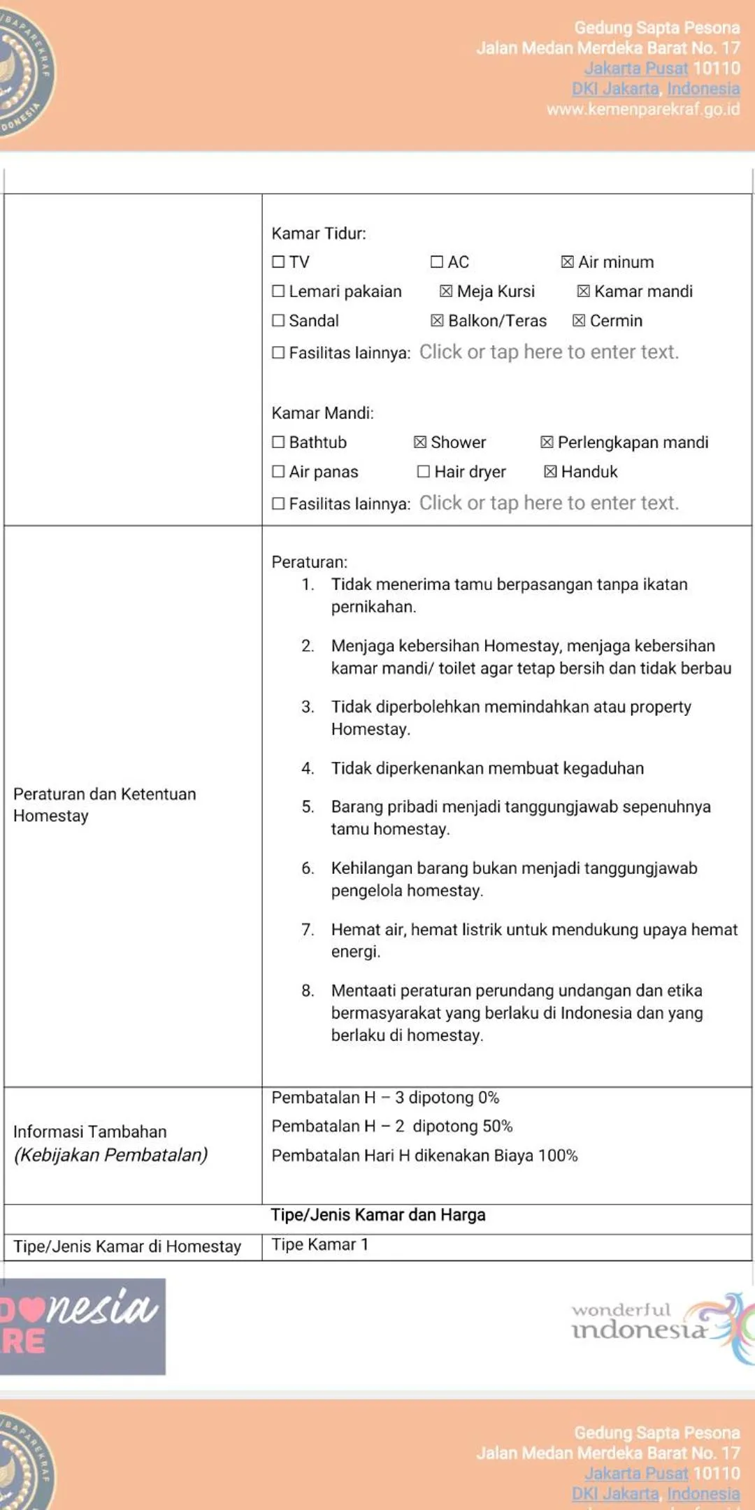 Text overlay in Penginapan Homestay Mudiyono Syari'ah