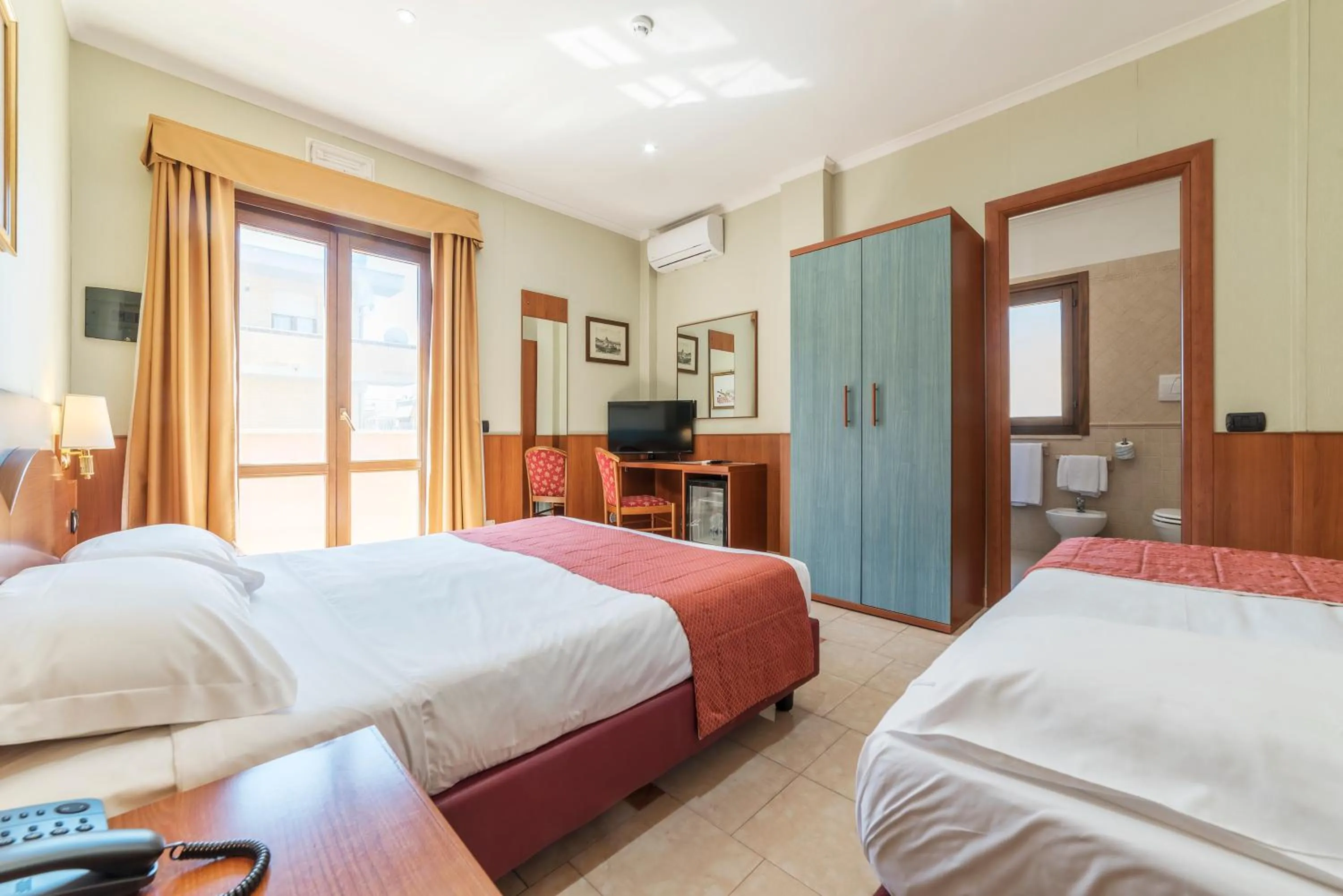 Bed in Hotel Riviera Fiumicino