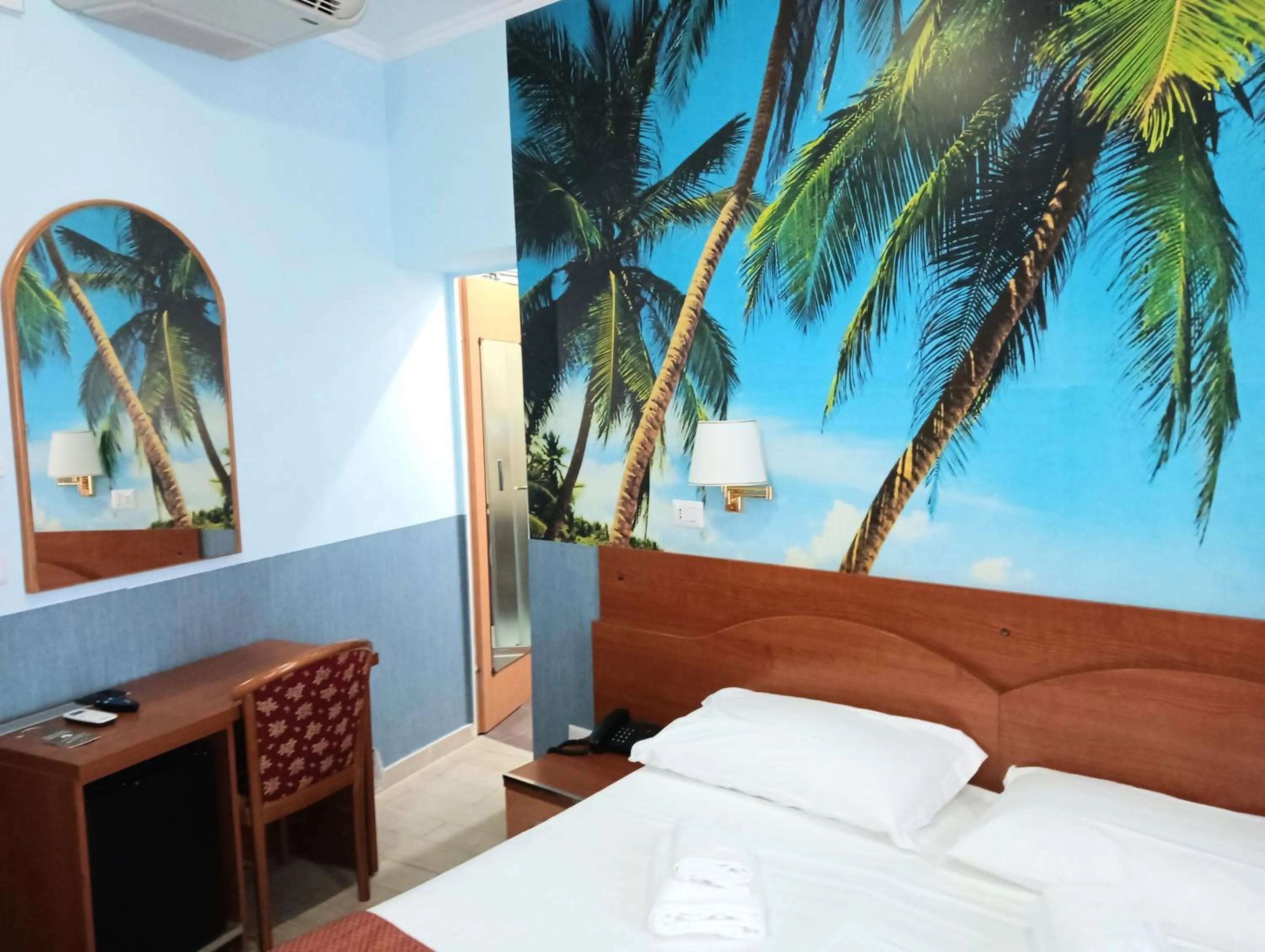 Bed in Hotel Riviera Fiumicino