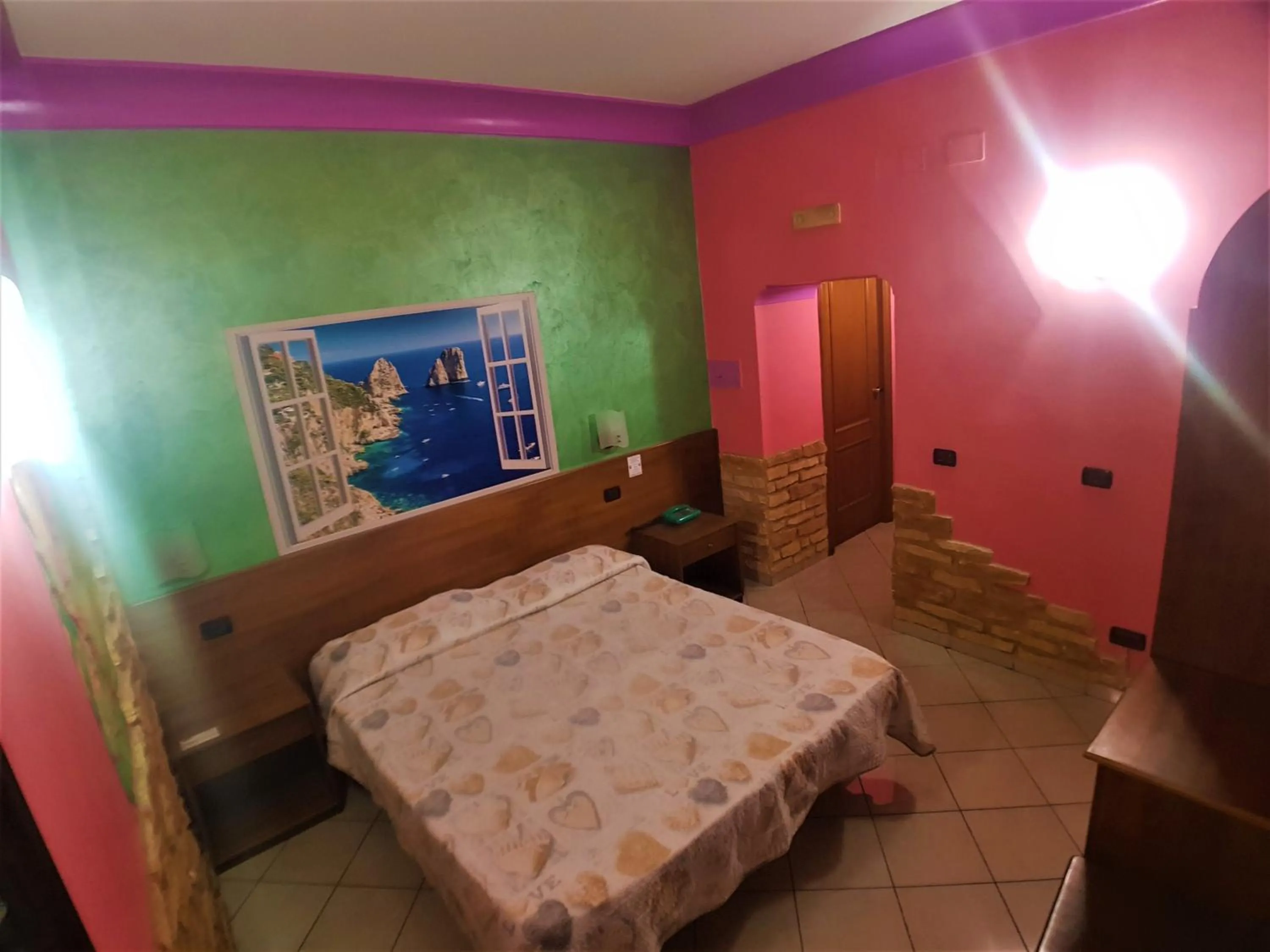 Bed in Hotel Ginevra