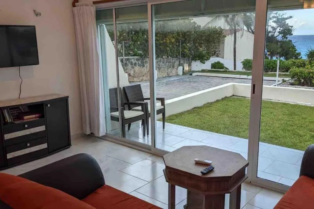 Patio in Cancun Oceanfront, Entire Apartment