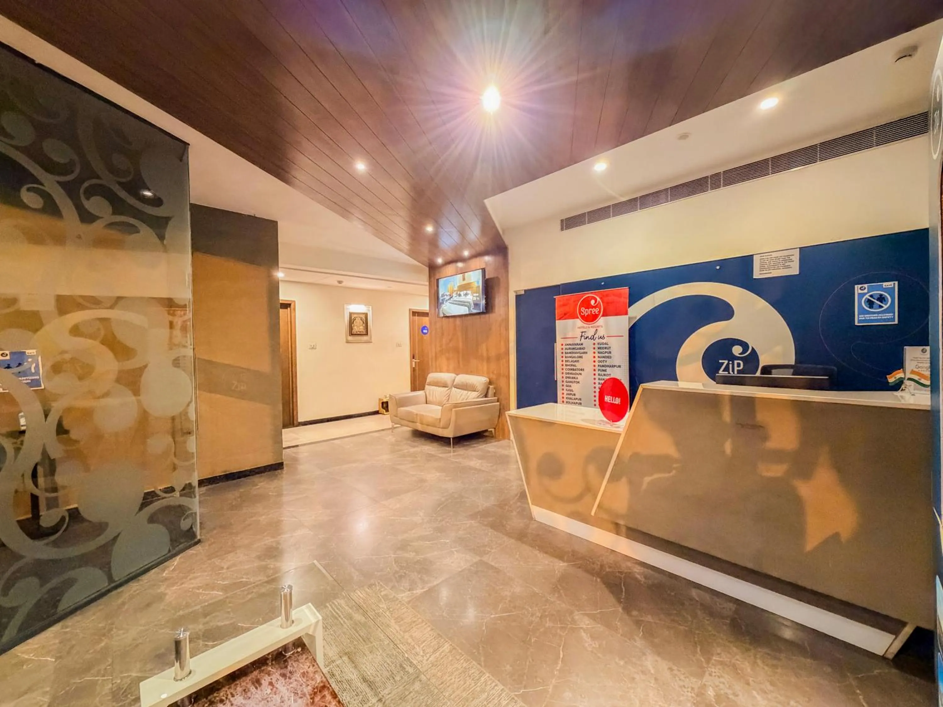 Lobby or reception in Zip By Spree Hotels Brookefield