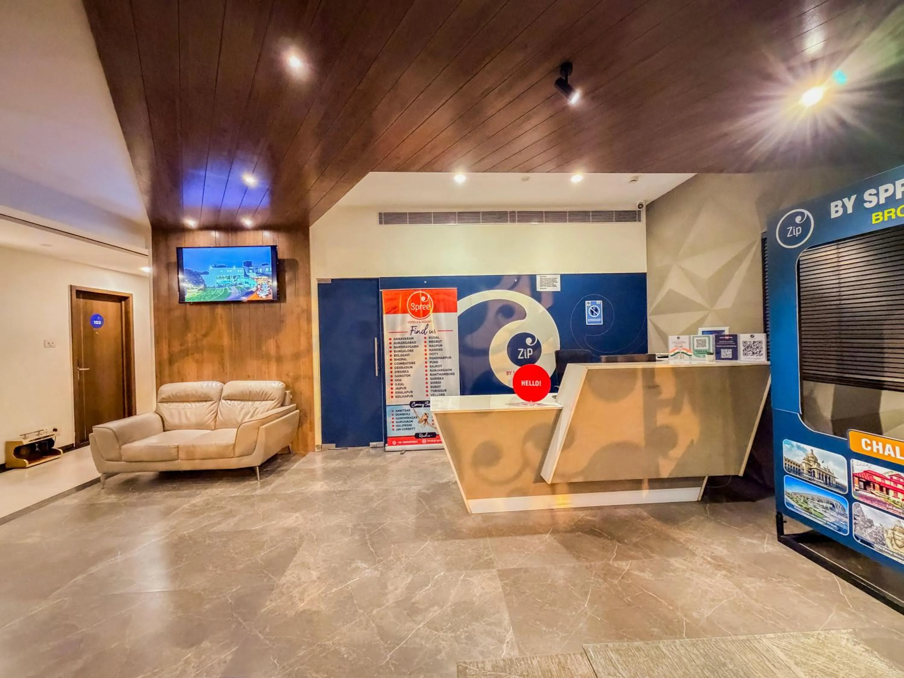 Lobby or reception in Zip By Spree Hotels Brookefield