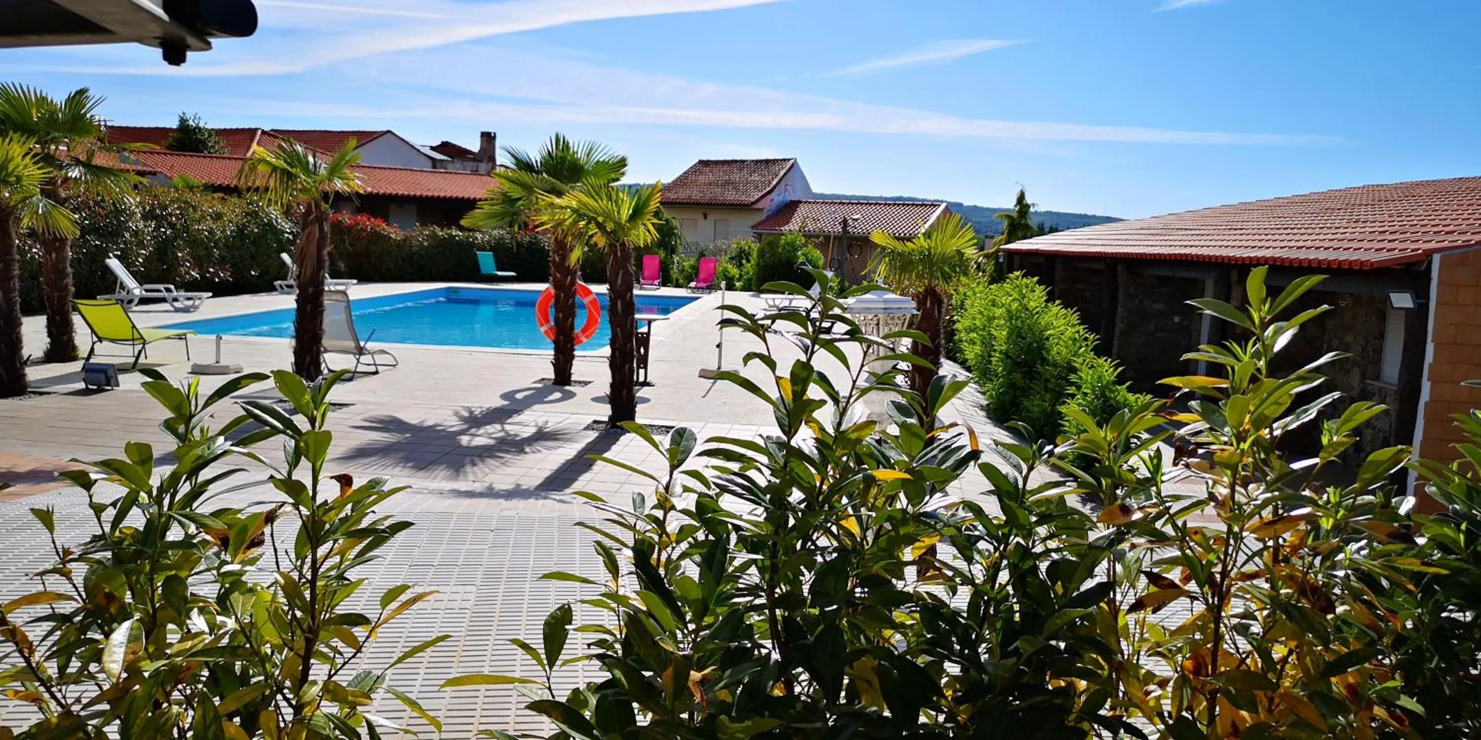 Pool view in Gojim Casa Rural