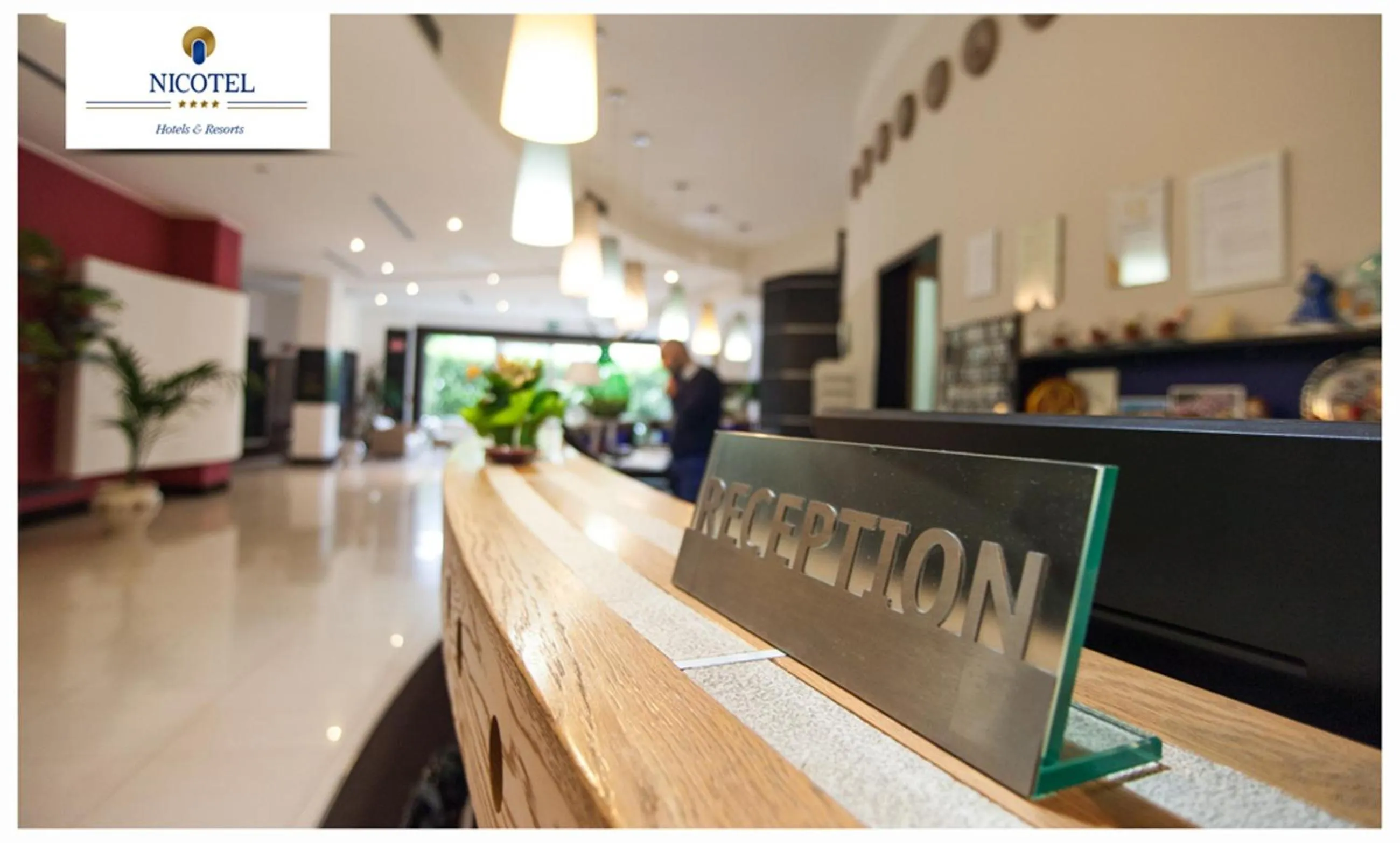 Lobby or reception in Nicotel Pineto