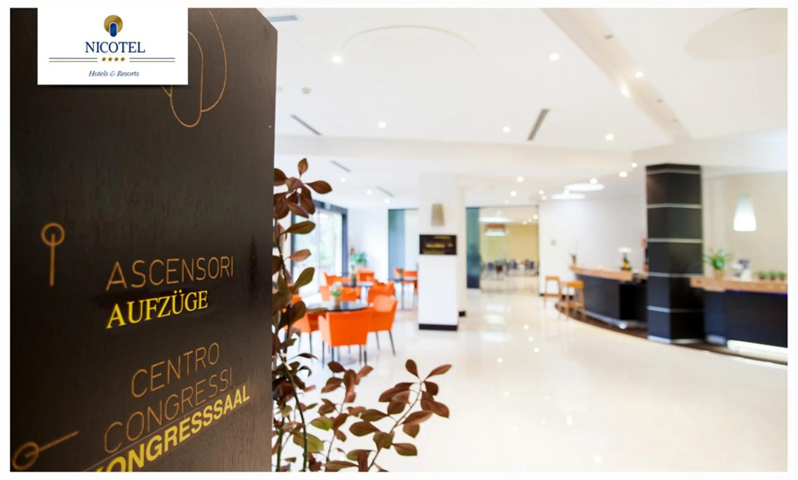 Lobby or reception in Nicotel Pineto