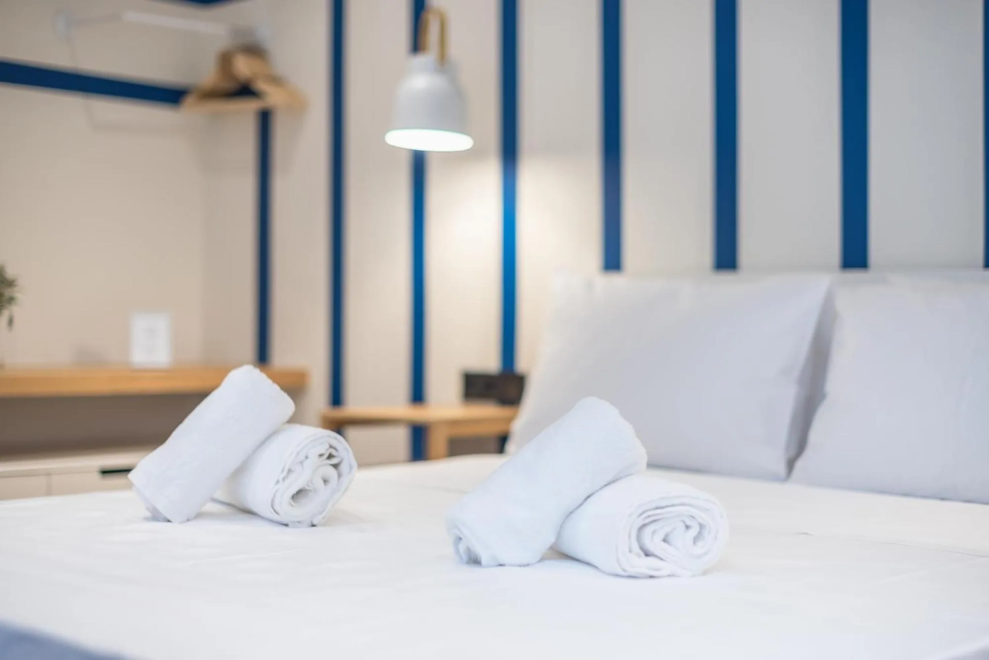 Bed in The Asprogeraka - self check-in rooms