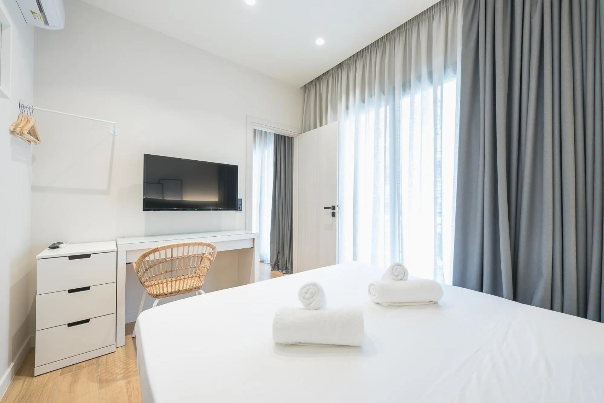 Bed in The Asprogeraka - self check-in rooms