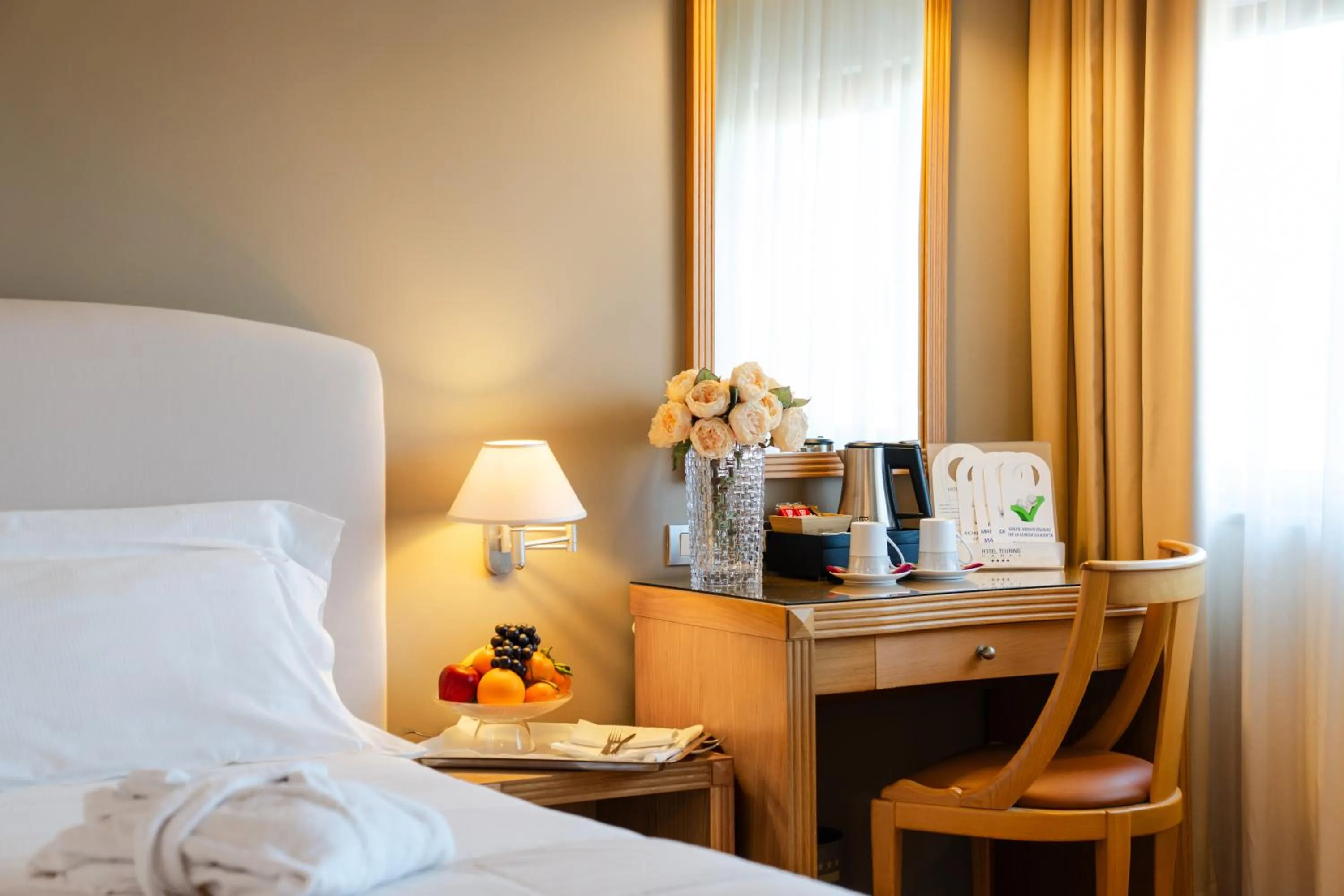 Bed in Hotel Touring