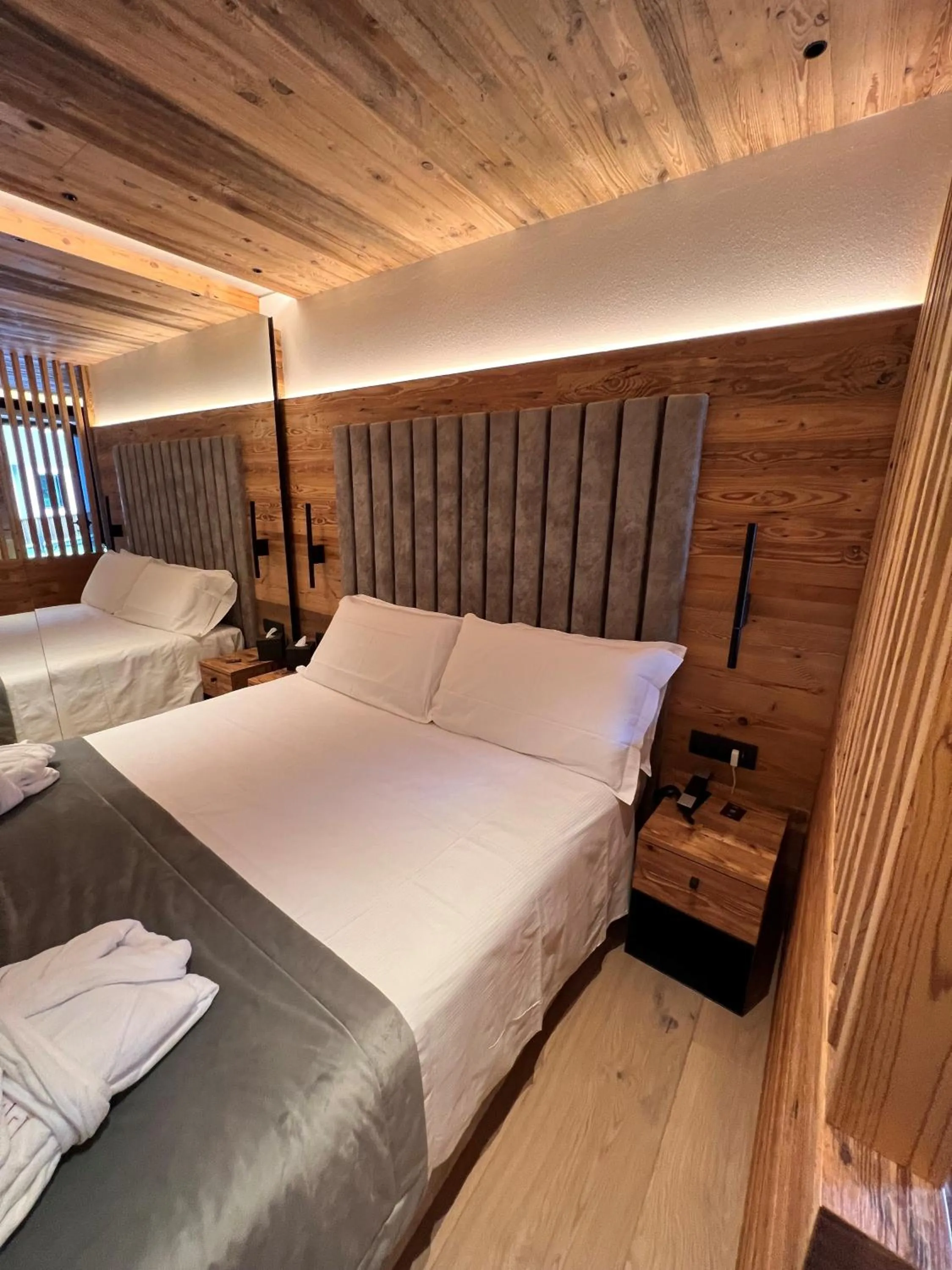 Bed in Chalet Queen