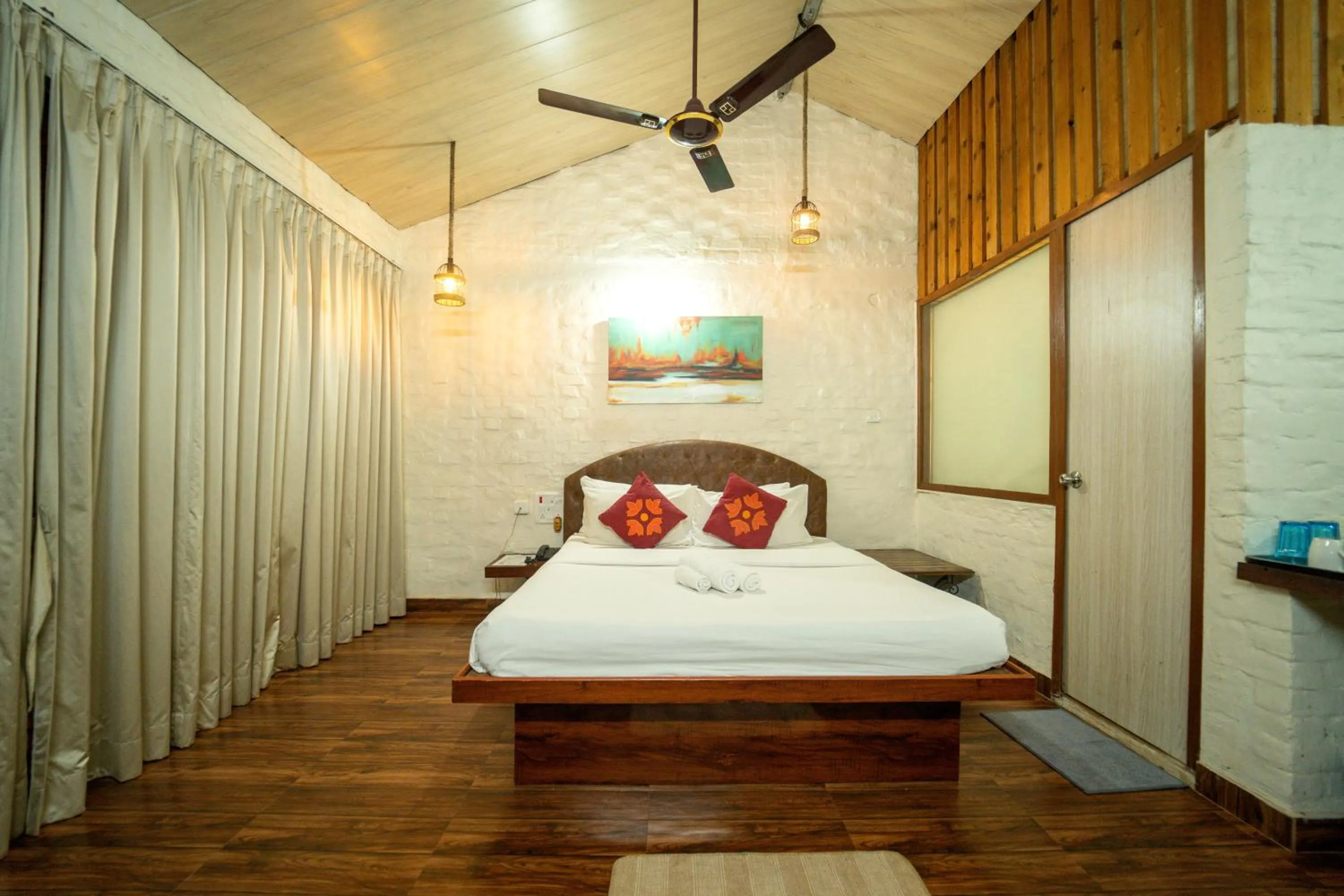 Bed in Saveda Farm & Cottages