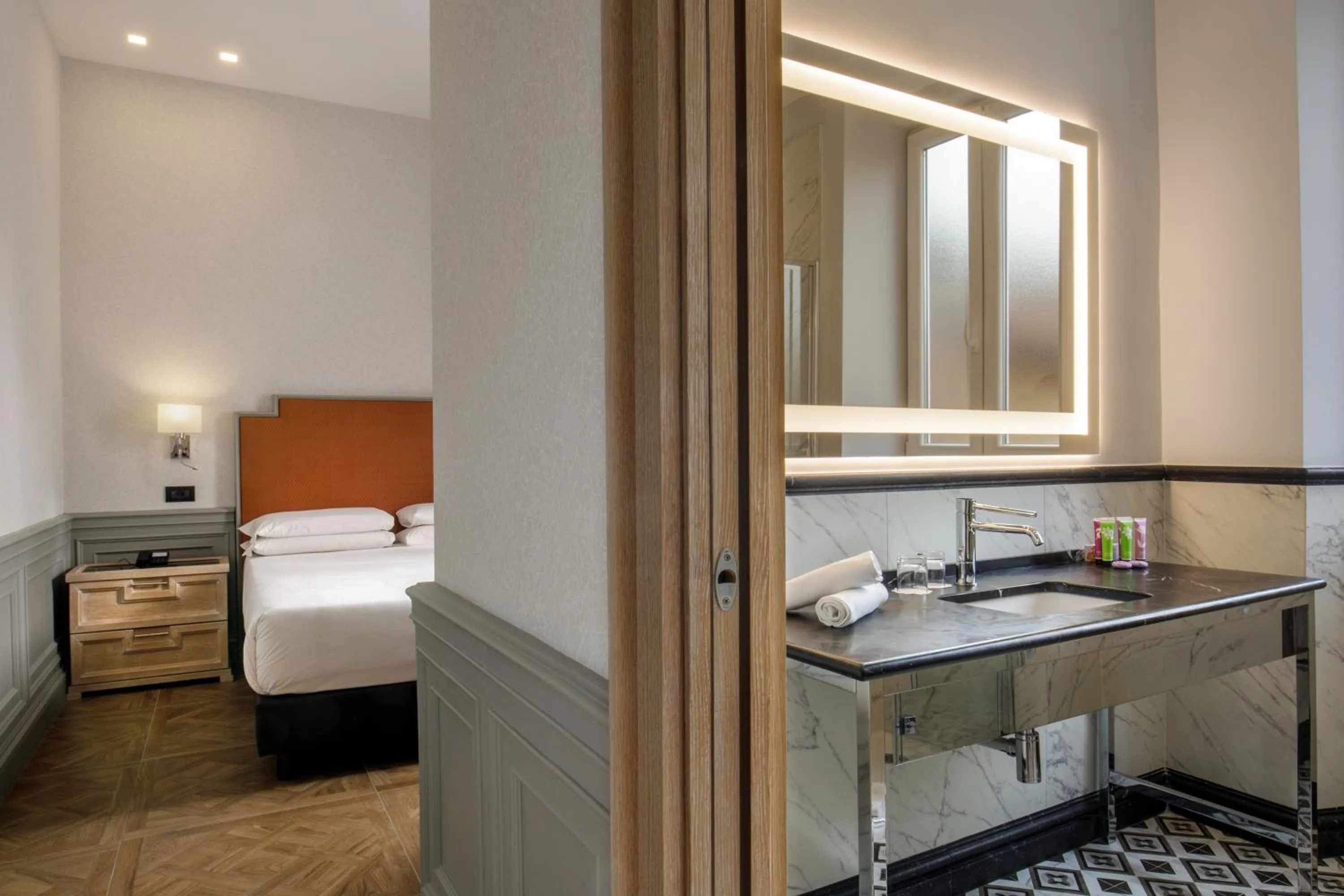 Bed in Hotel Morgana