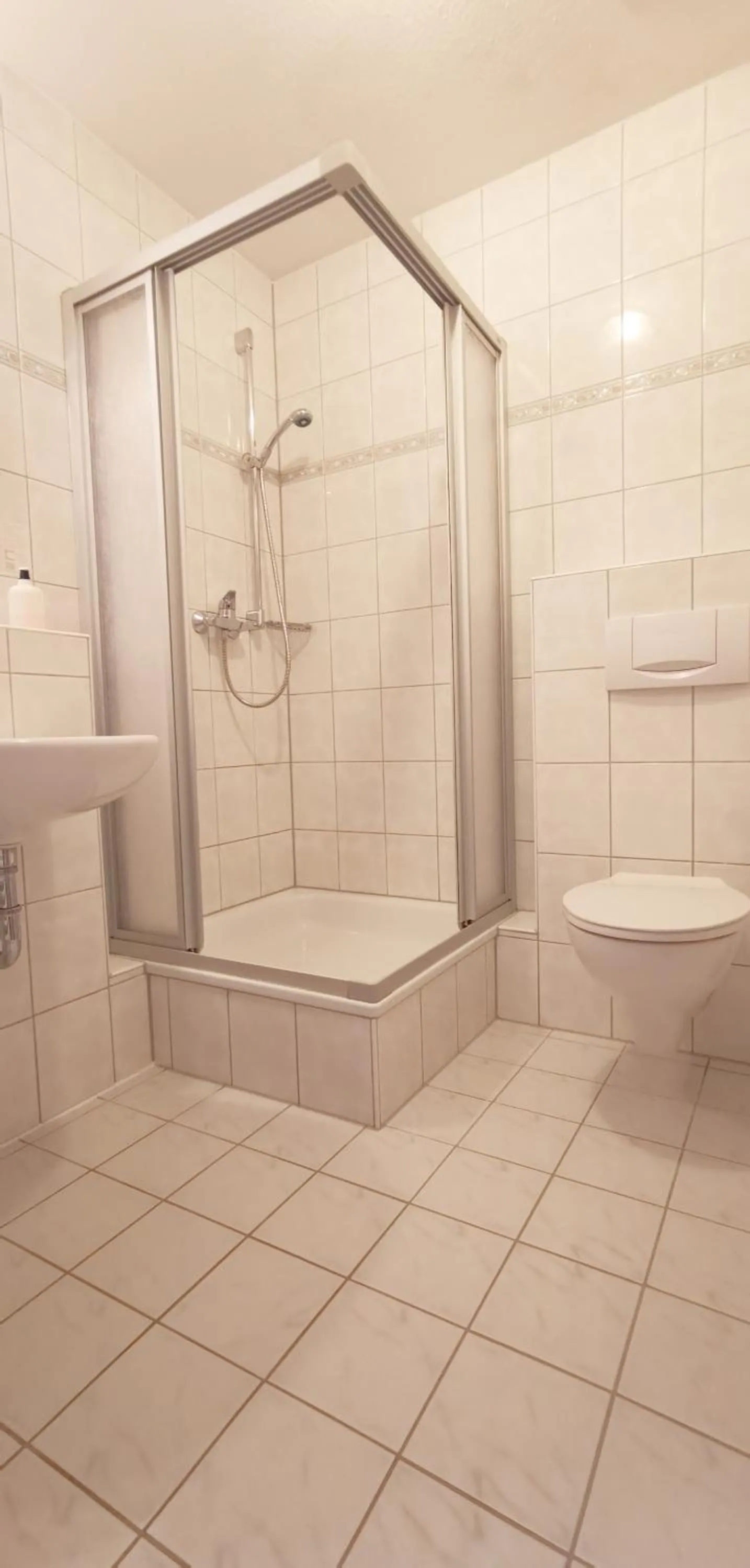 Bathroom in Landhotel Tanneneck - ideal für Gruppen, Familien und Hunde