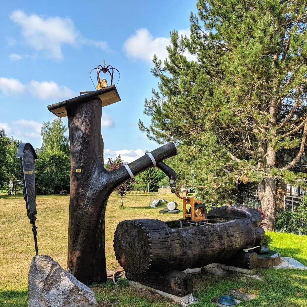 Garden view in Landhotel Tanneneck - ideal für Gruppen, Familien und Hunde